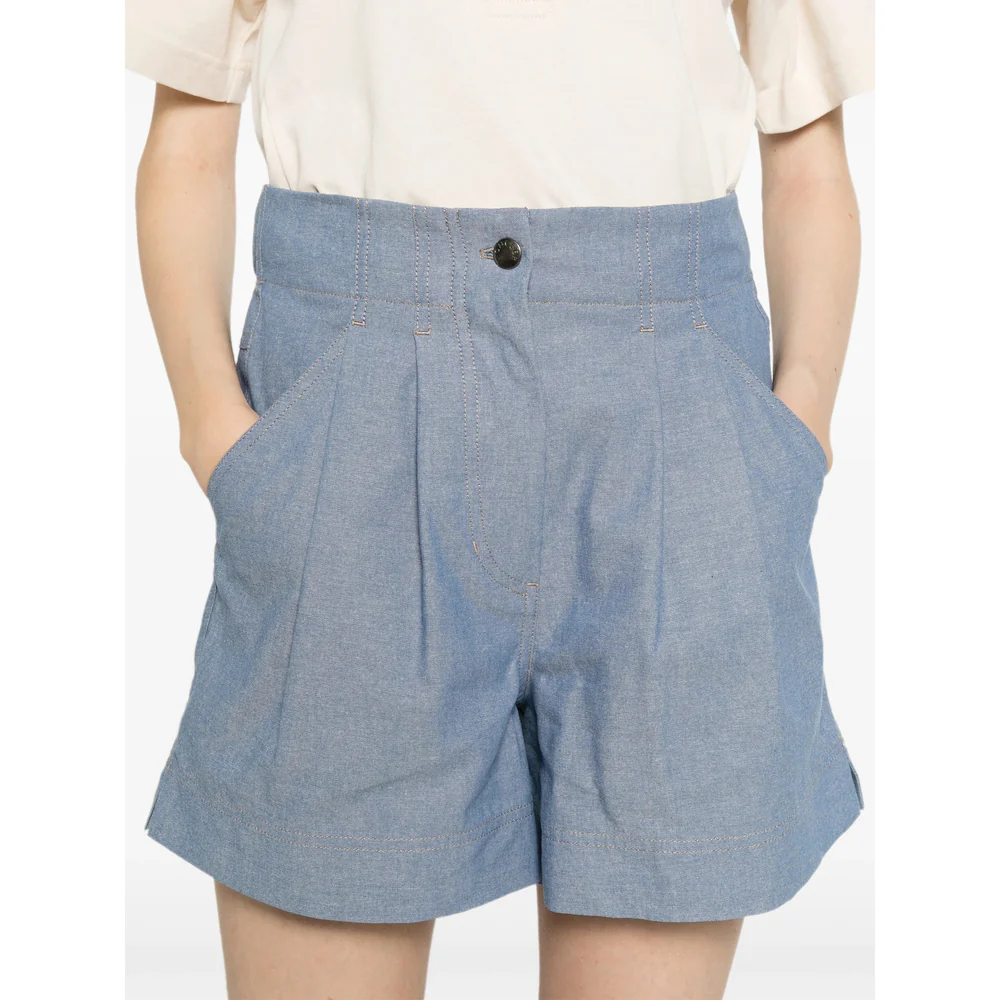 Moncler Grenoble Blue Shorts - Short Shorts Women - Image 5
