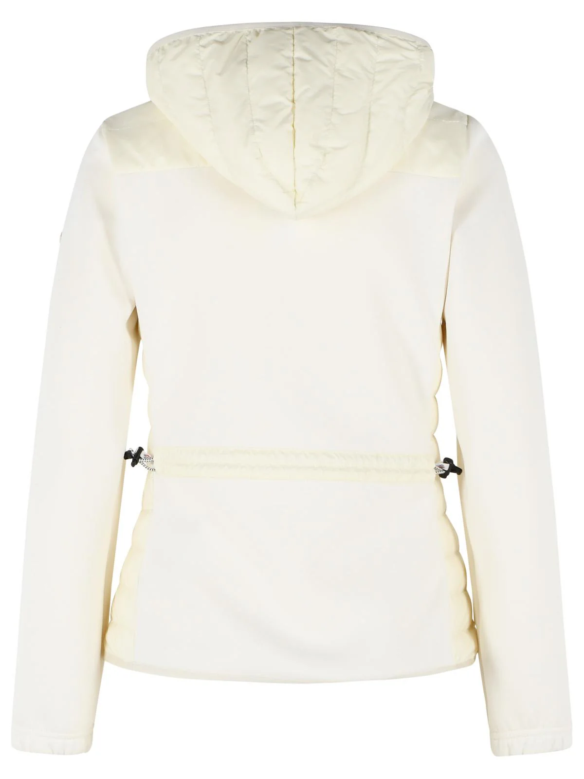 Moncler Grenoble Padded Hoodie With Zip In Ivory White Polyester Blend Women - Image 3