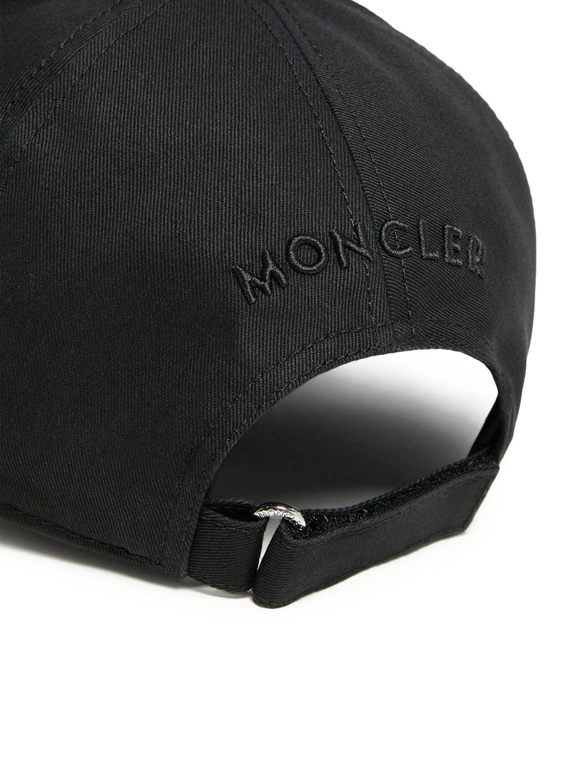 Moncler Men Cotton Gabardine Baseball Cap - Image 4