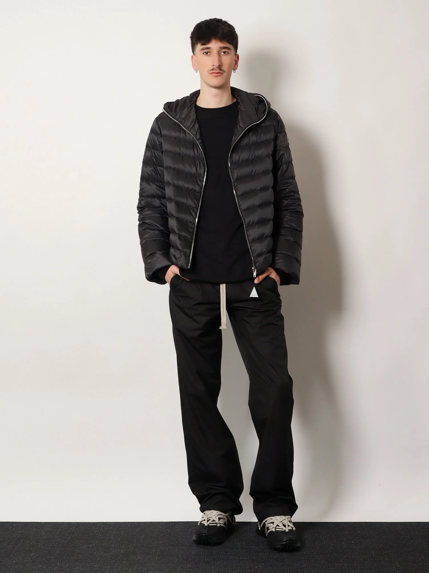 Moncler + Rick Owens Men Zip Lock Hooded Down Jacket - Image 2