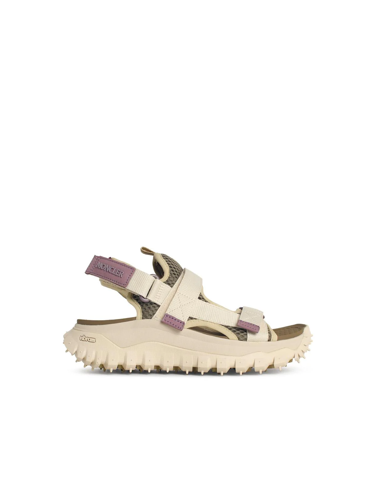 Moncler 'Trailgrip Vela' Ivory White Polyamide Sandals Women