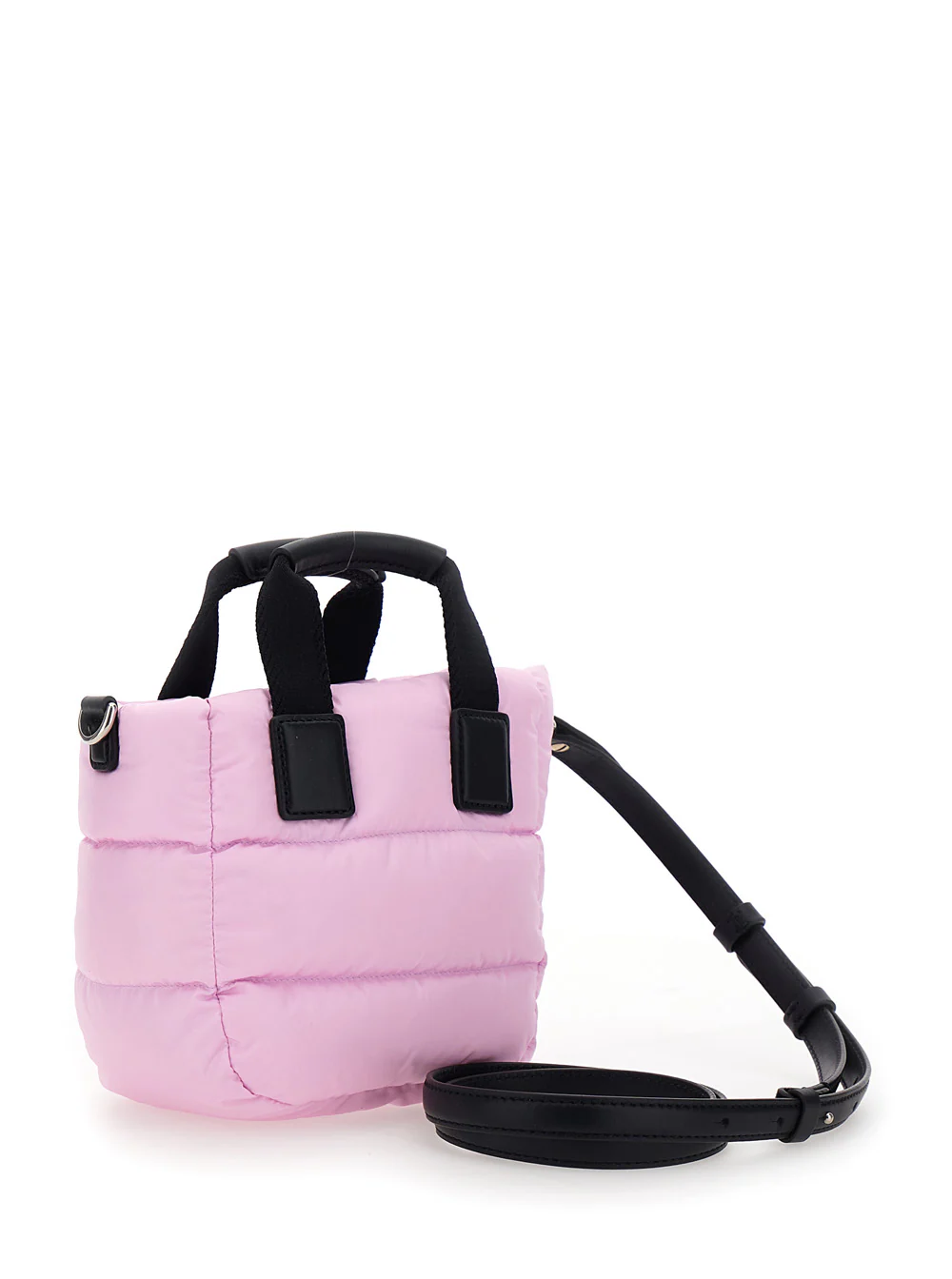 Moncler Women 'Karadoc' Pink Micro Crossbody Bag With Adjustable And Removable Shoulder Strap And Logo Patch On The Front In Tech Fabric Woman - Image 3