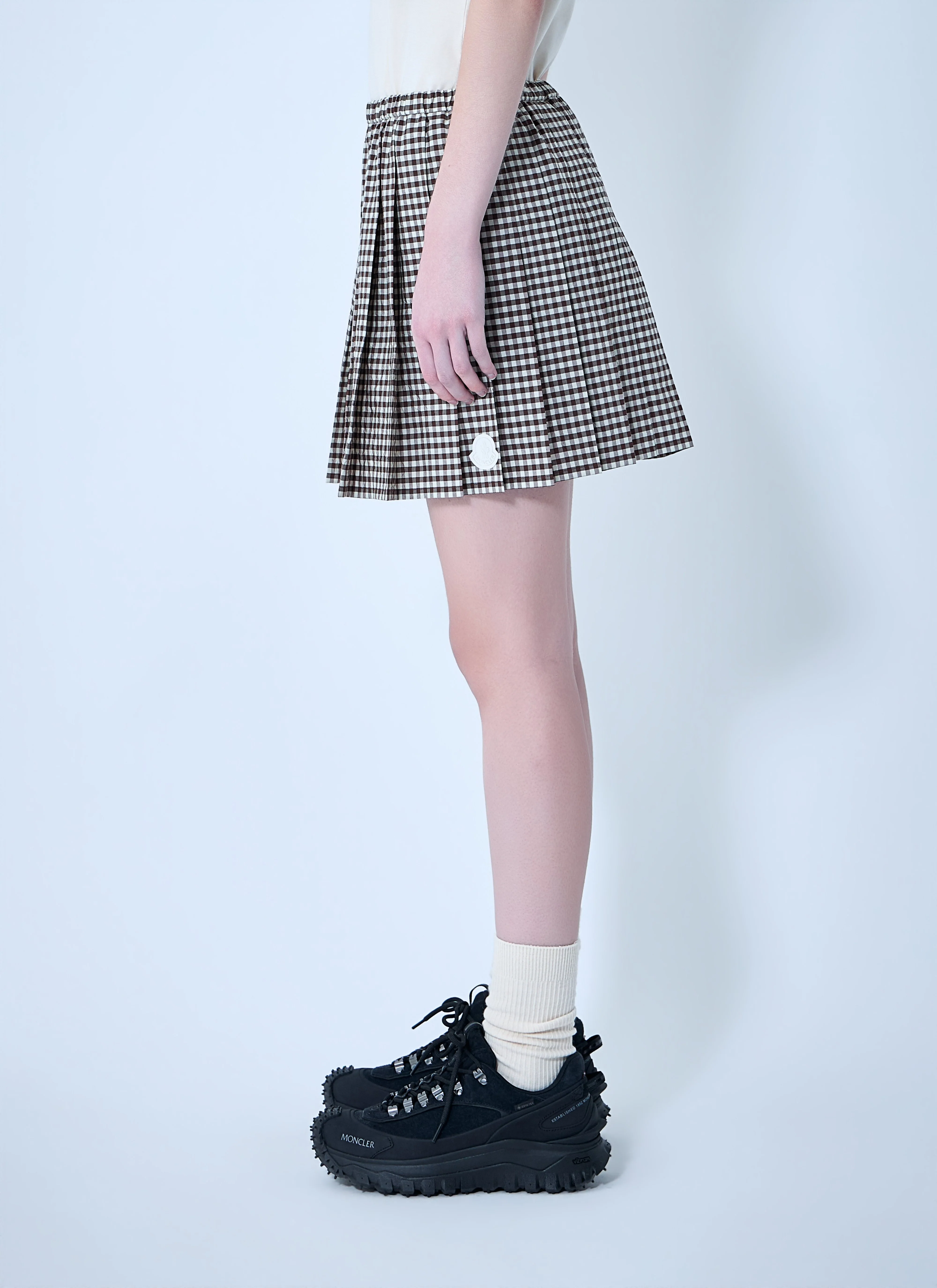 Moncler Women Pleated Mini Skirt - Image 3