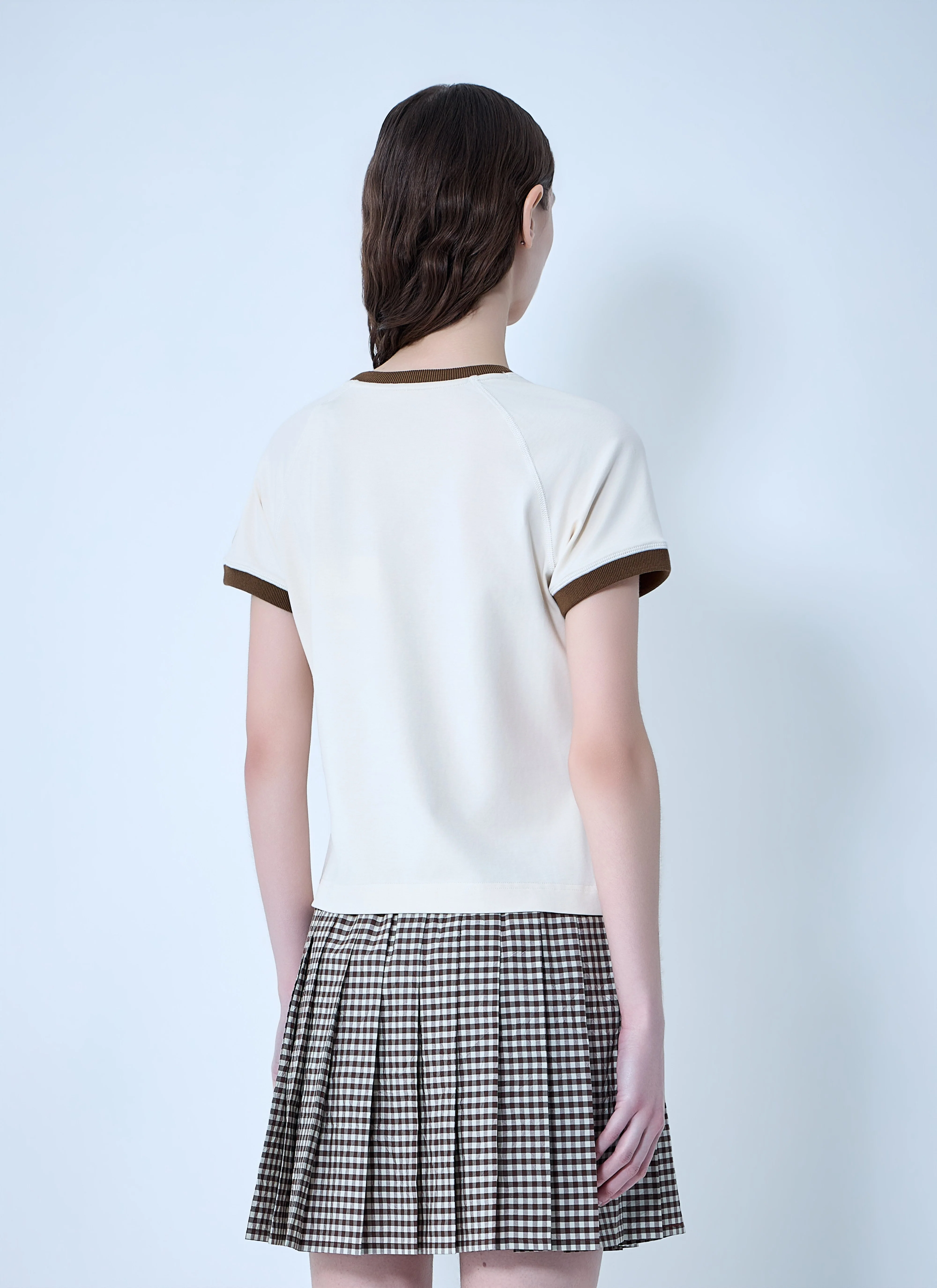 Moncler Women Ringer T-Shirt With Embroidered Detail - Image 4