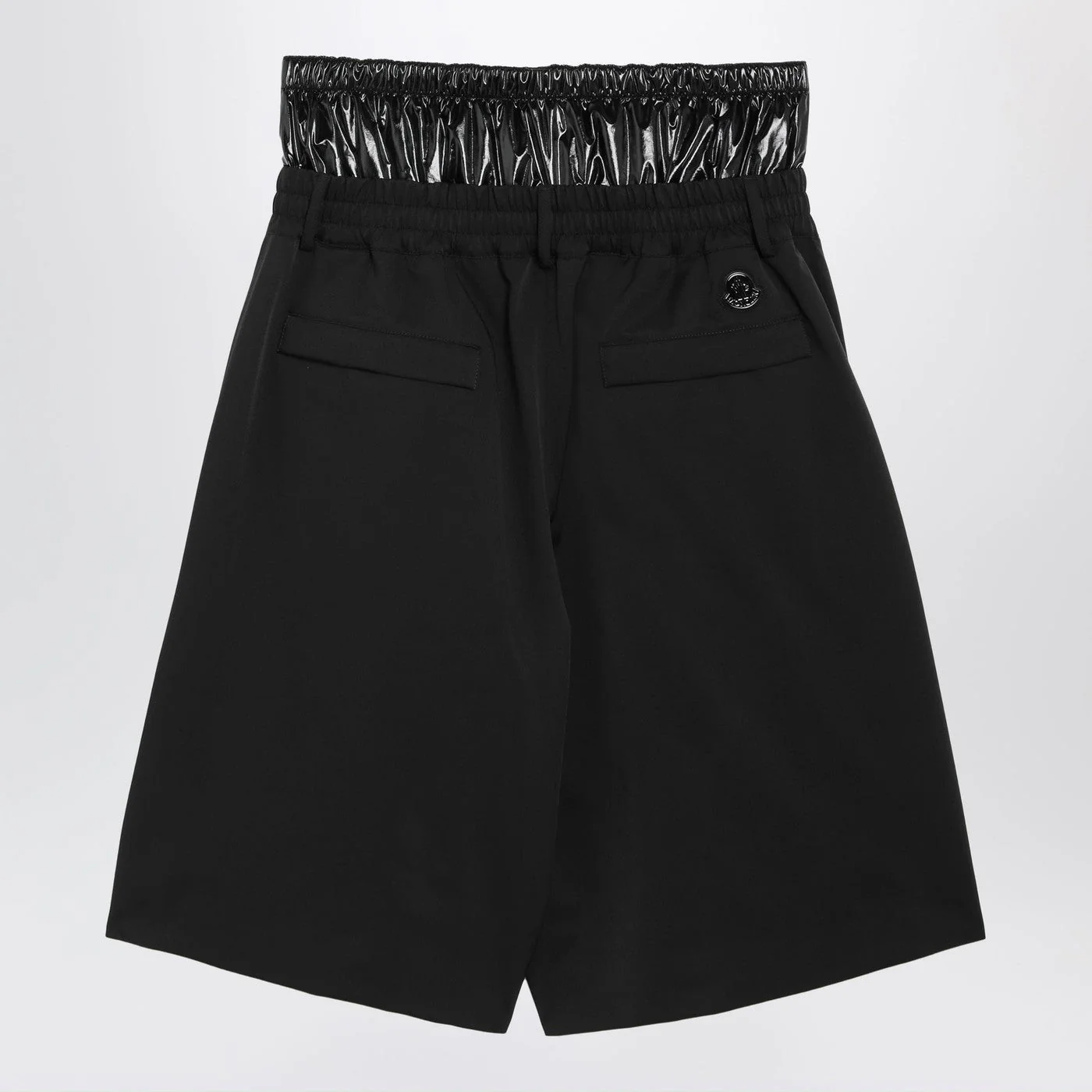 Moncler X A$Ap Rocky Black Nylon Blend Bermuda Shorts Men - Image 2