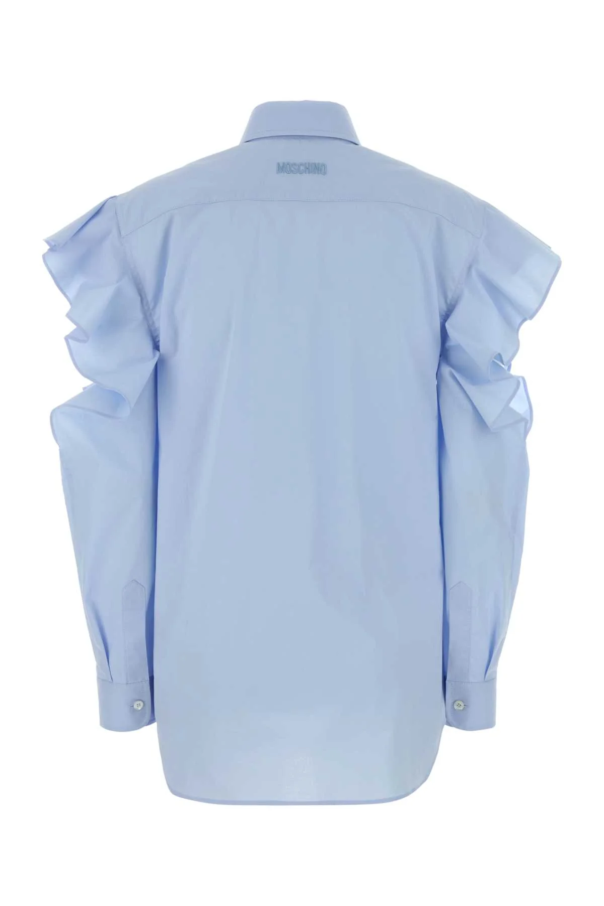 Moschino Women Light-Blue Poplin Shirt - Image 2