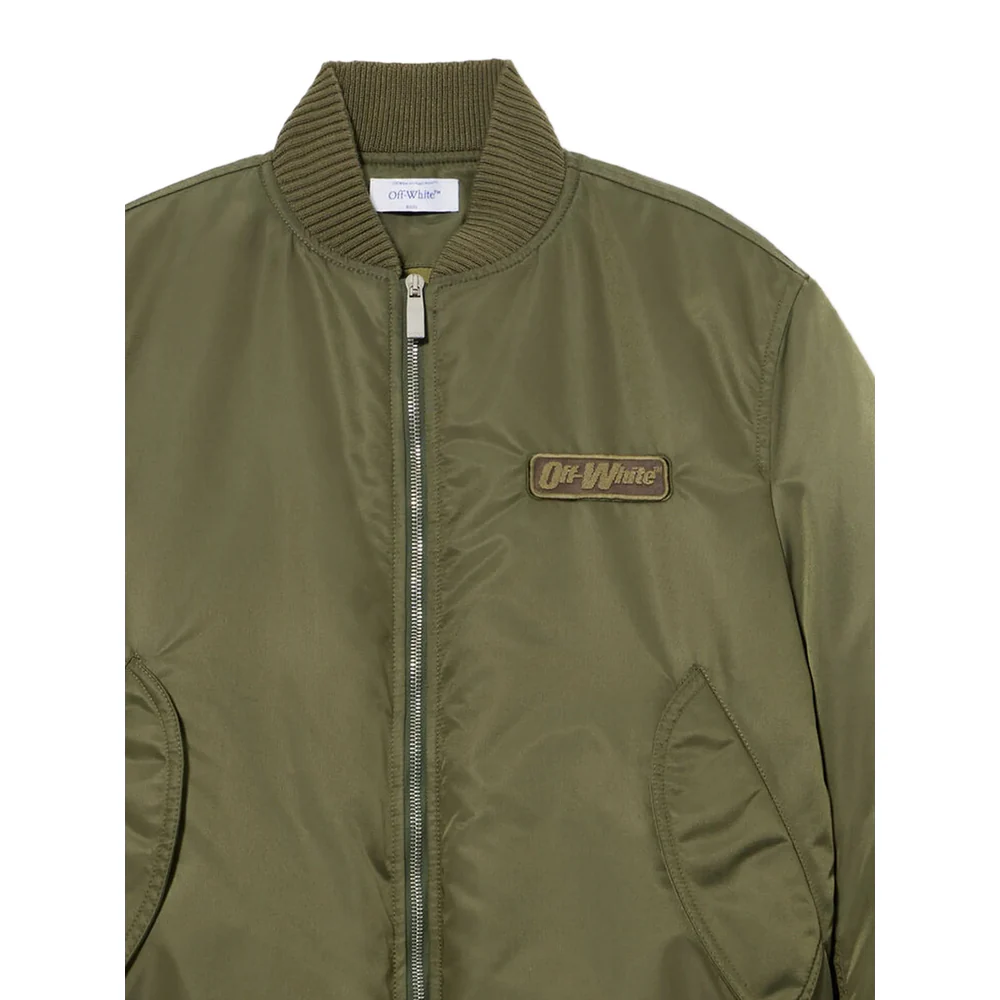 Off-White Green Jackets - Bomber Jackets Women - Image 2