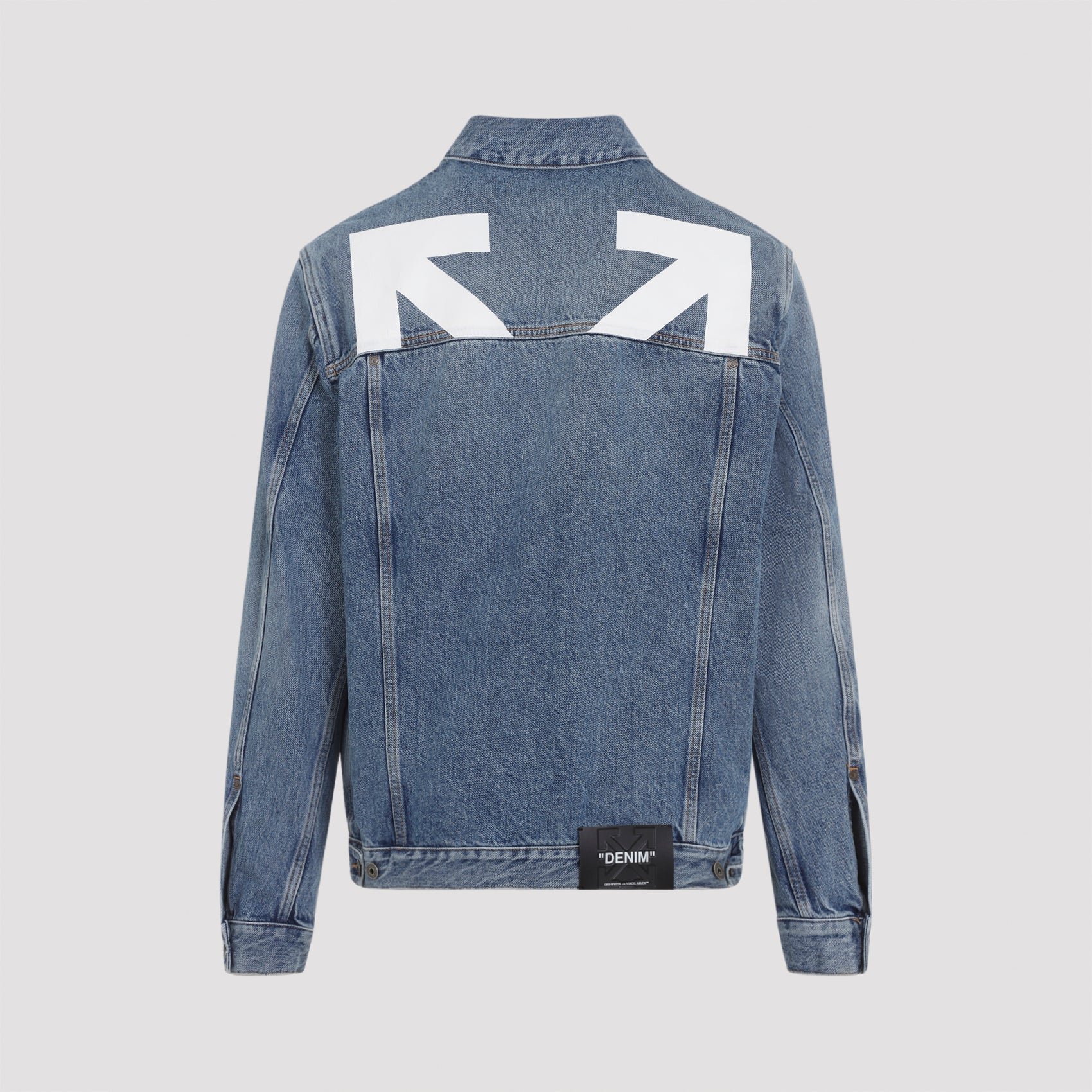 Off White Hal Arrow Skate Denim Jacket Men - Image 2