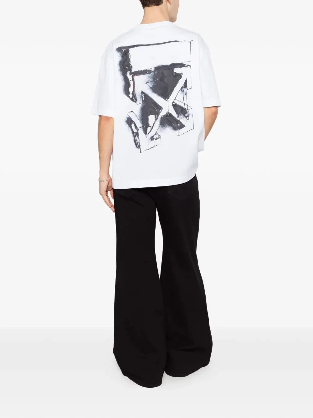 Off White Men `3D Spray Arrow Skate` Short Sleeve T-Shirt - Image 3