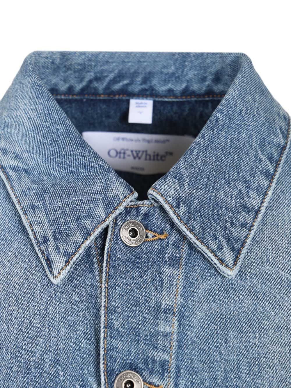 Off-White Men Denim Jacket - Image 4