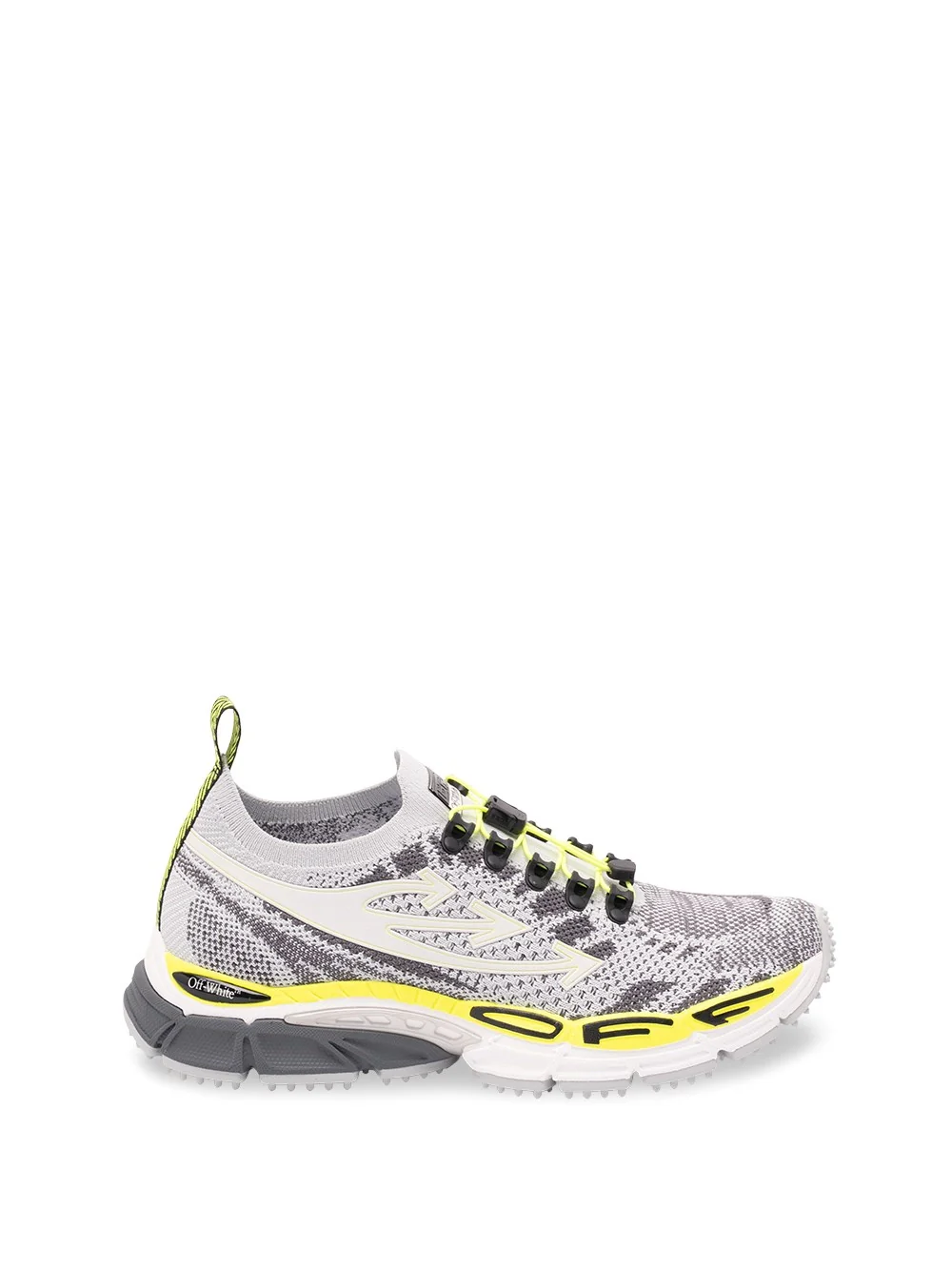 Off White Men `Ow Be Right Back Knit` Sneakers