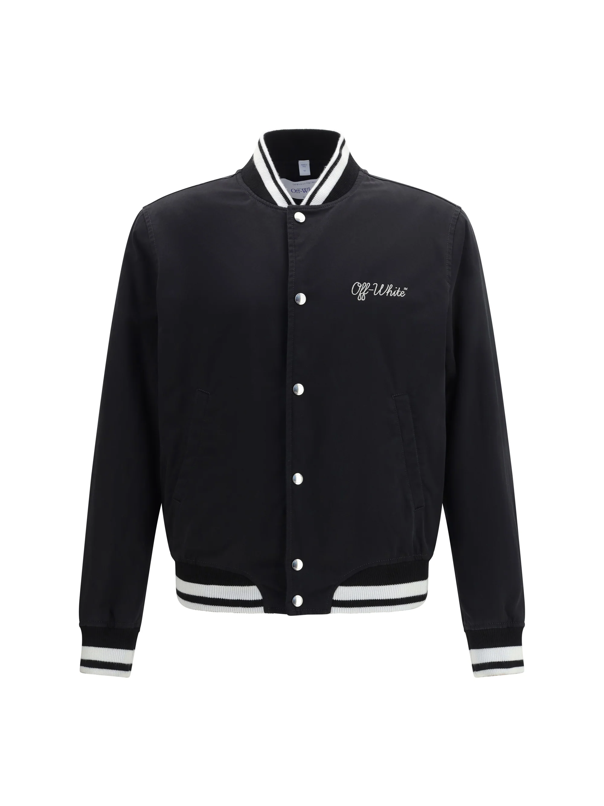 Off-White Men Script Cotgab Souvenir Varsity Jacket