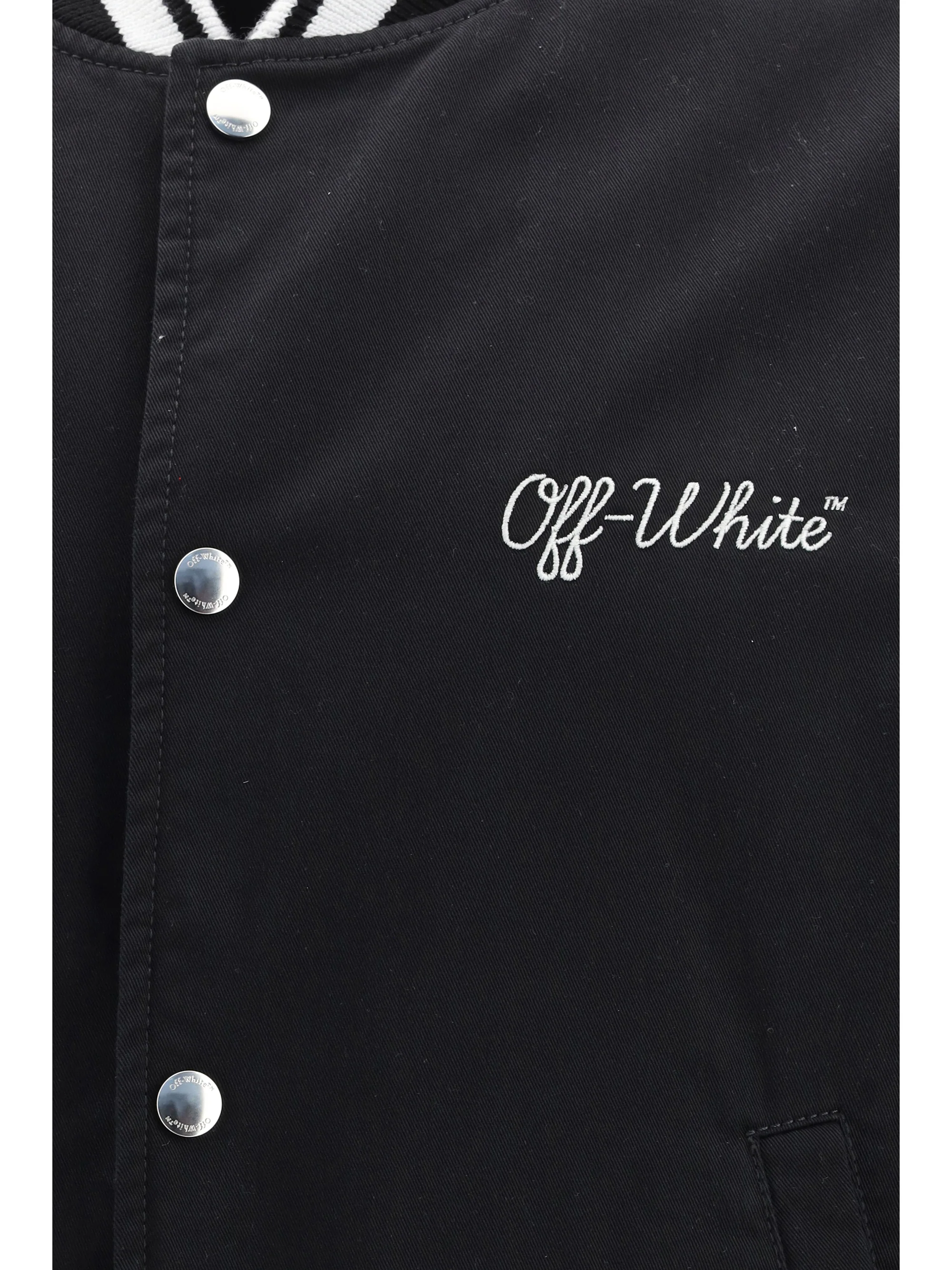 Off-White Men Script Cotgab Souvenir Varsity Jacket - Image 3