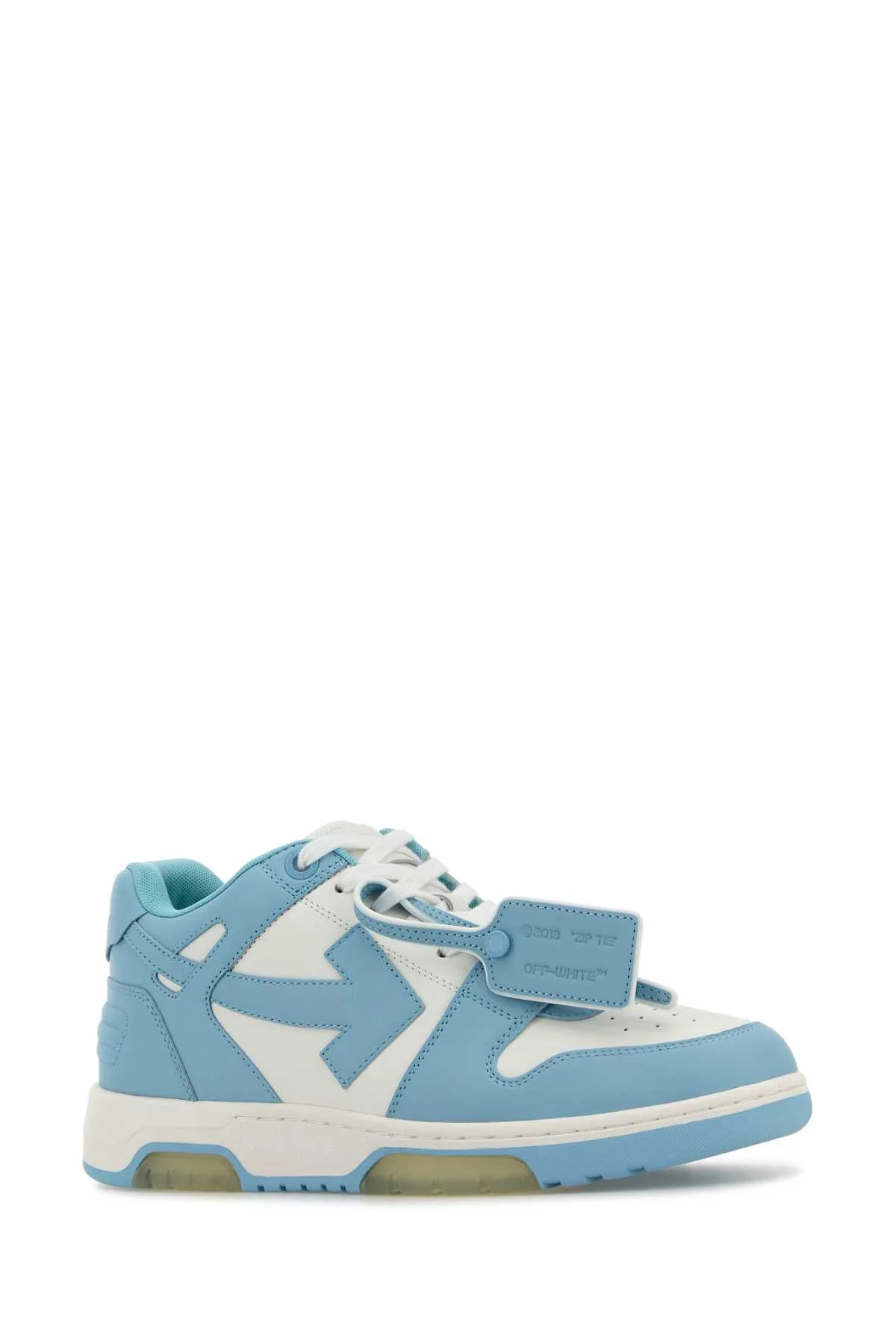 Off White Men Two-Tone Leather Out Of Office Sneakers - Image 2