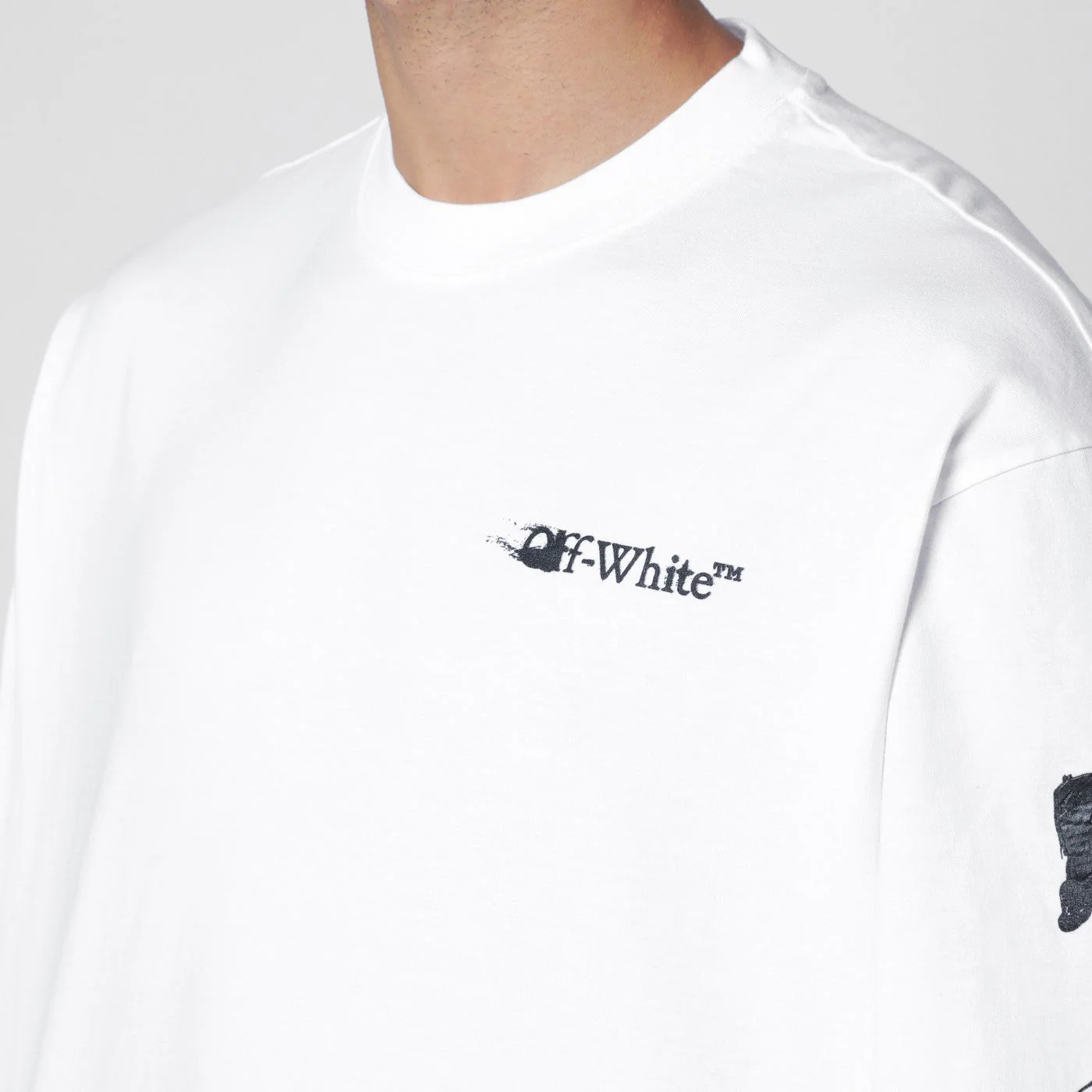 Off-White White Long-Sleeved T-Shirt With Logo Men - Image 2