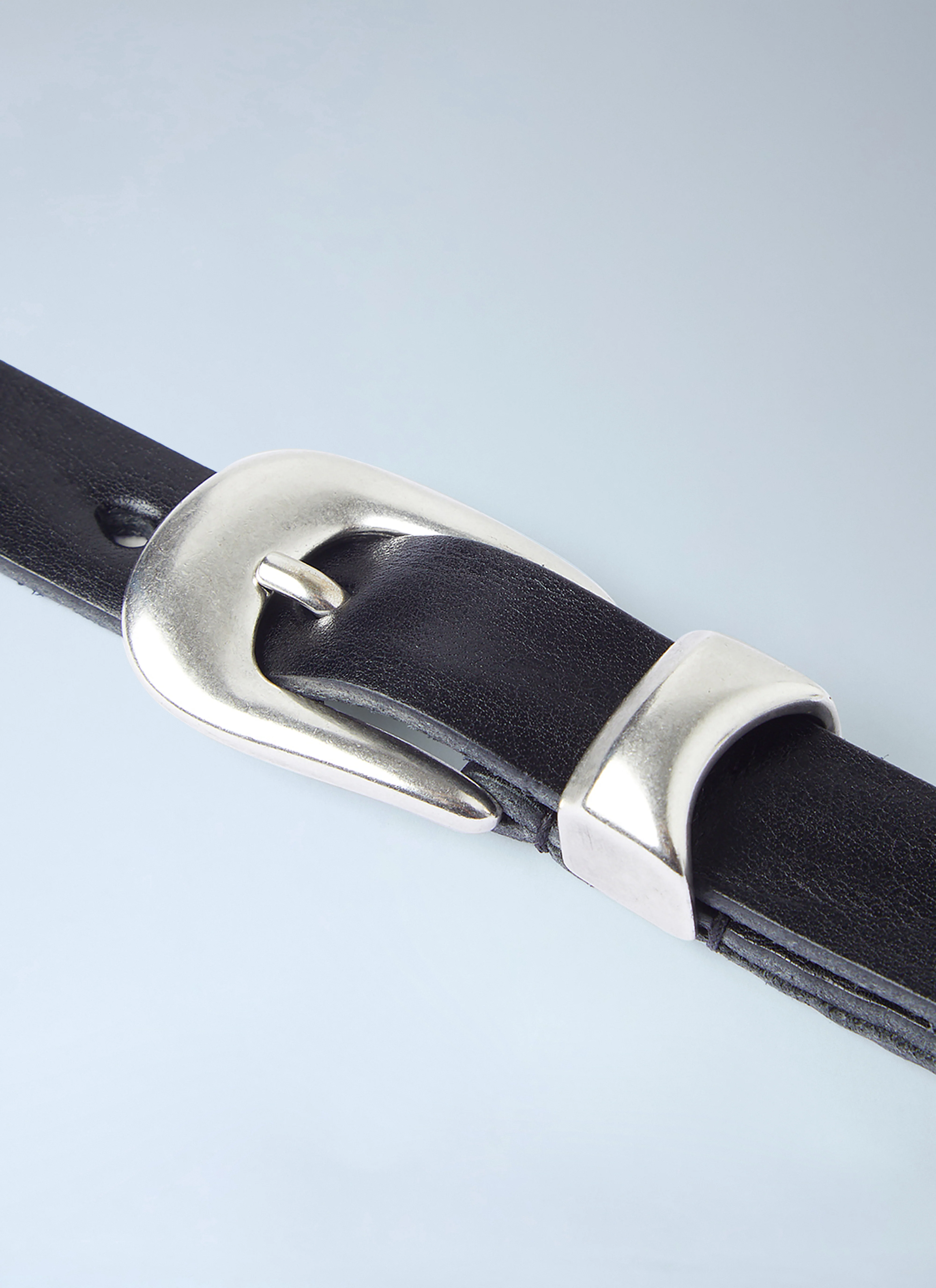 Our Legacy Men Curved Buckle Belt - Image 3