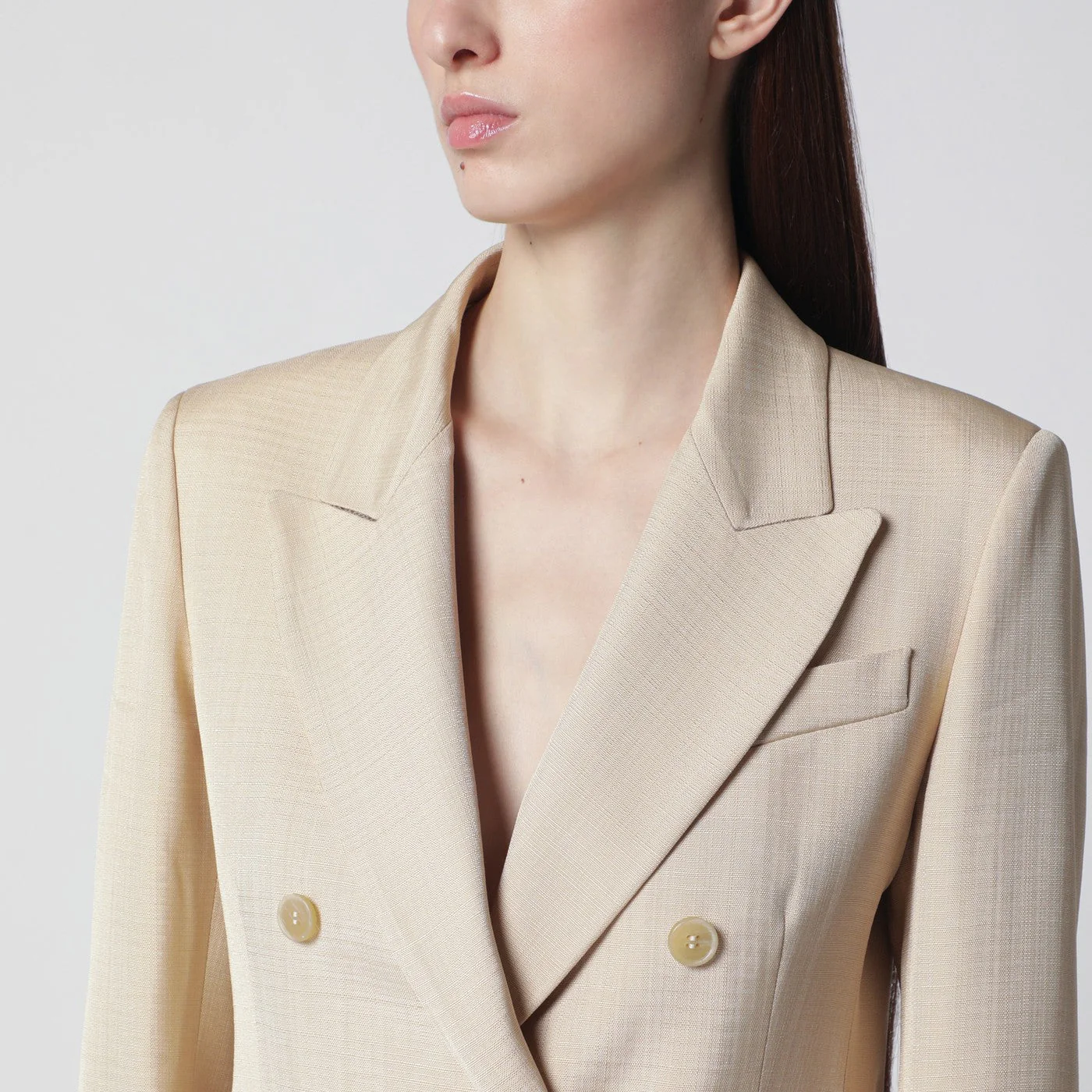 P.A.R.O.S.H. Champagne Double-Breasted Jacket Women - Image 2
