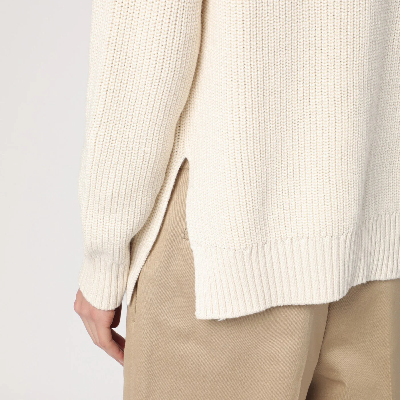 P.A.R.O.S.H. Sweater Cream In Cotton And Cashmere Women - Image 2