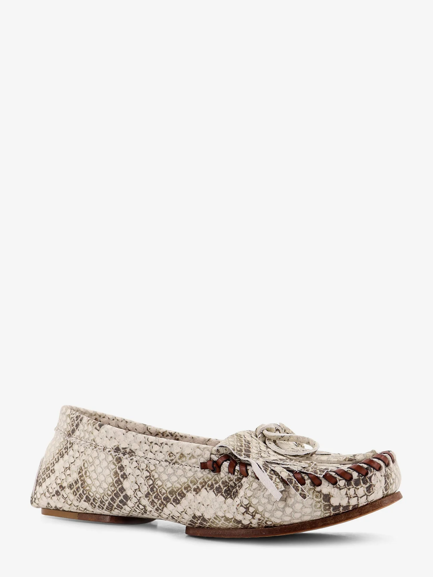 Paris Texas Women Indiana Leather Loafers With Croco Print - Image 2