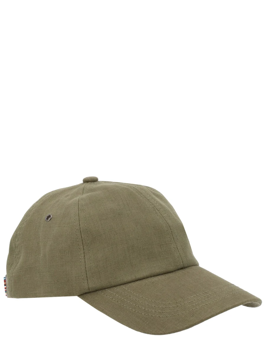 Paul Smith Men Linen Baseball Cap - Image 3