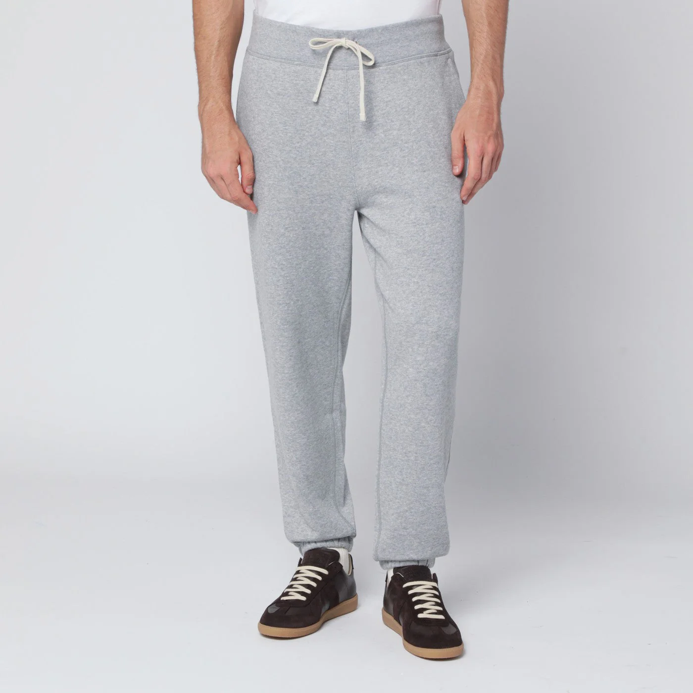 Polo Ralph Lauren Grey Cotton-Blend Jogging Trousers Men