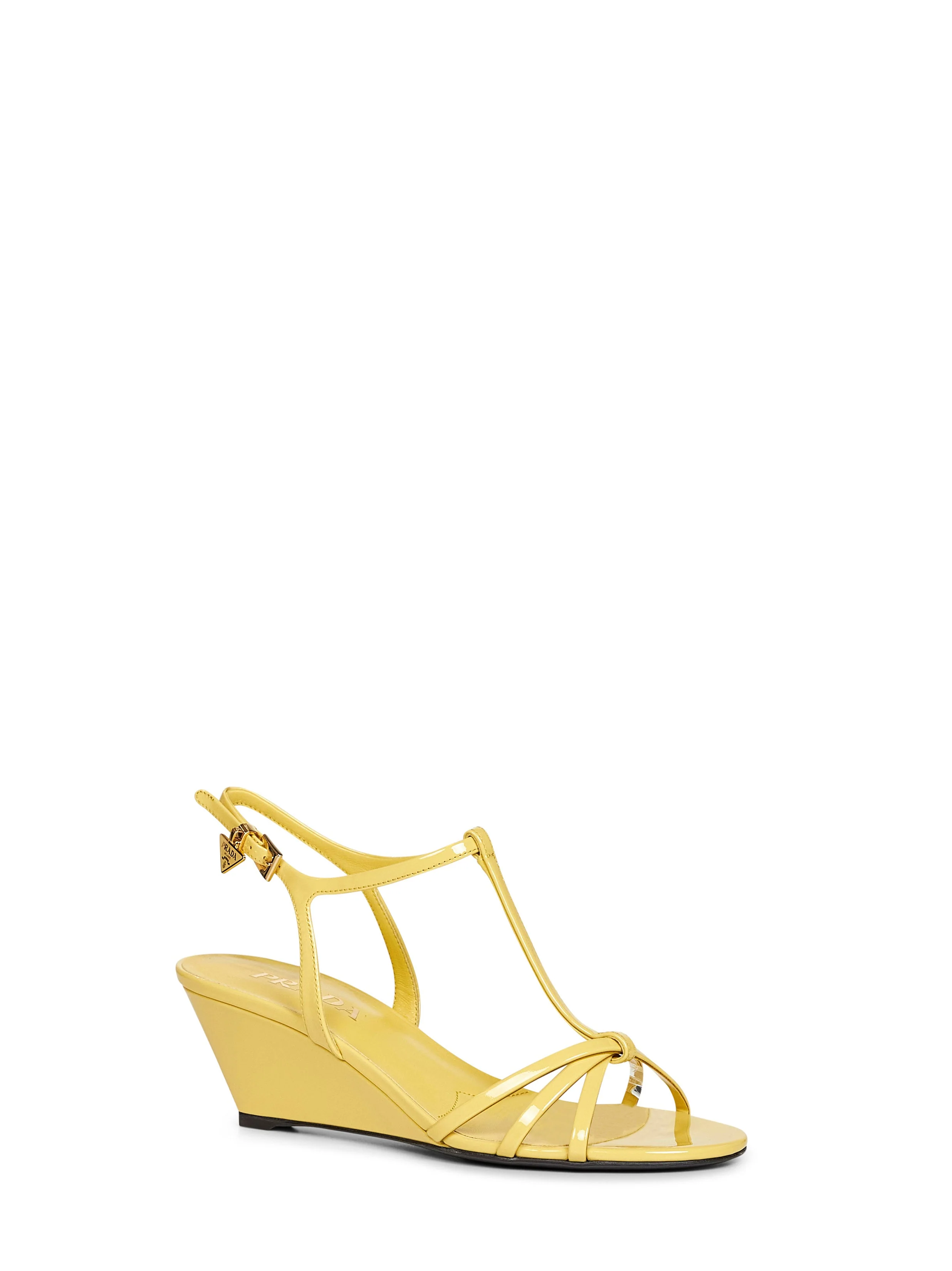 Prada Calzature Women Pineapple Patent Leather Sandals - Image 2