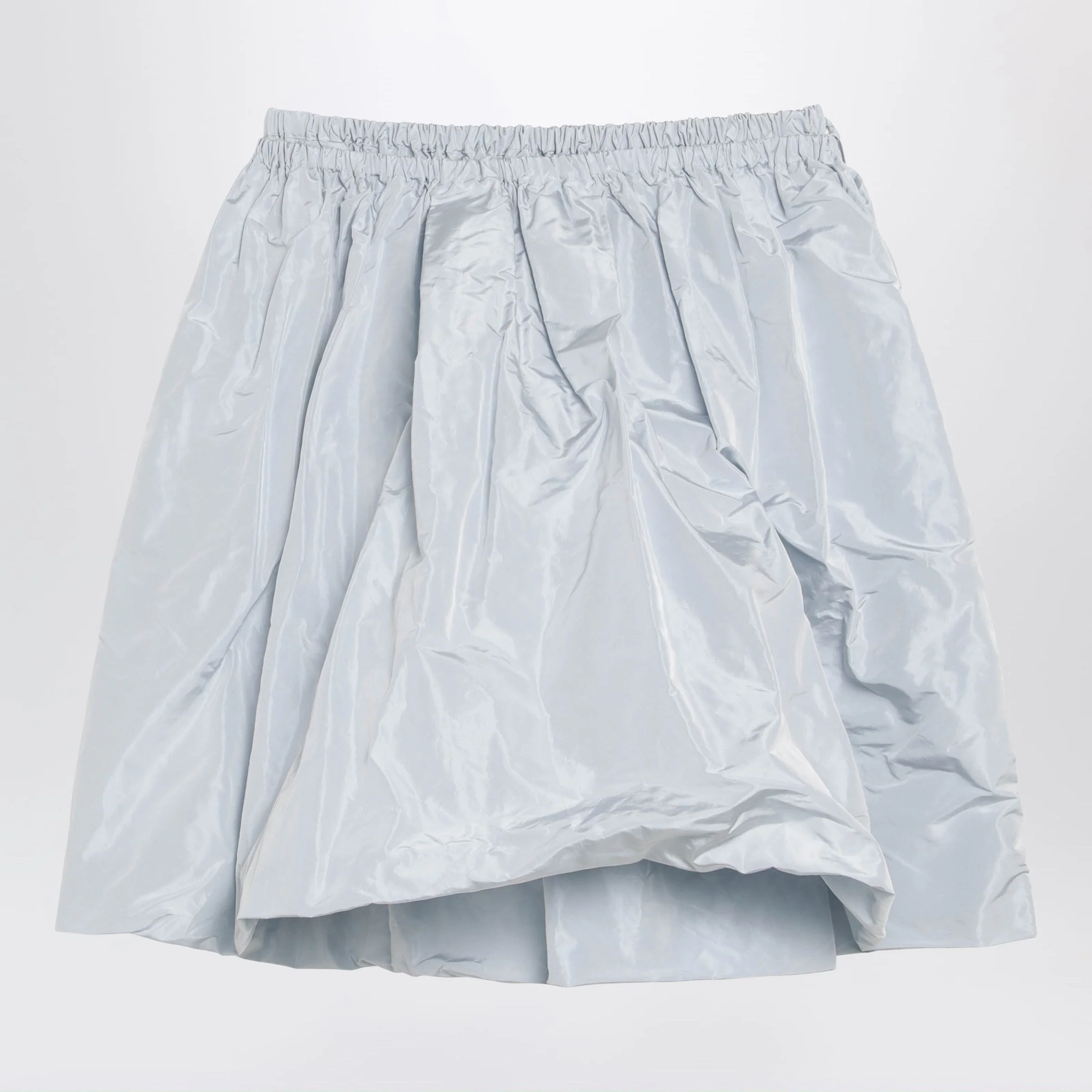 Prada Light Grey Technical Taffeta Skirt Women