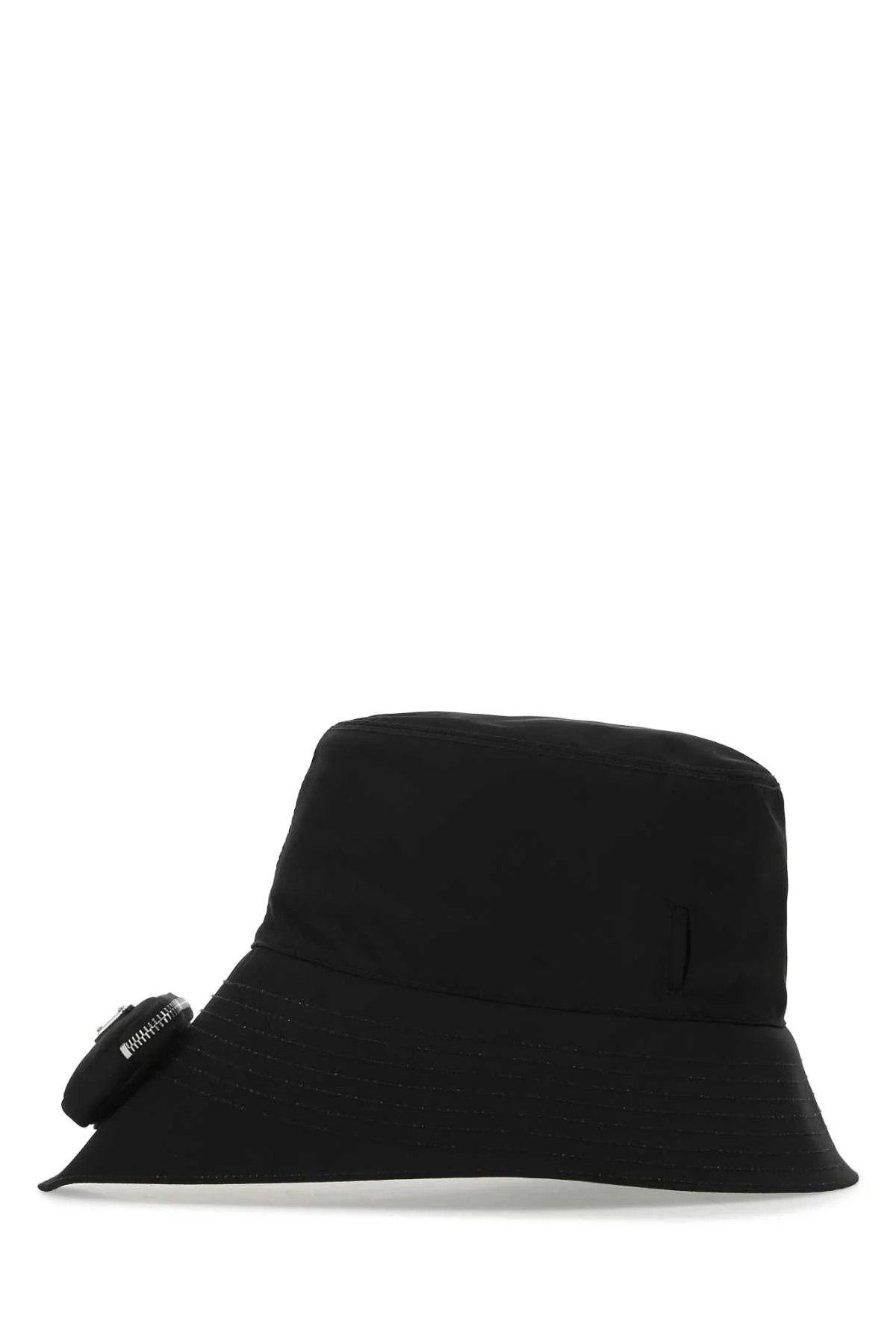 Prada Men Black Re-Nylon Hat - Image 2