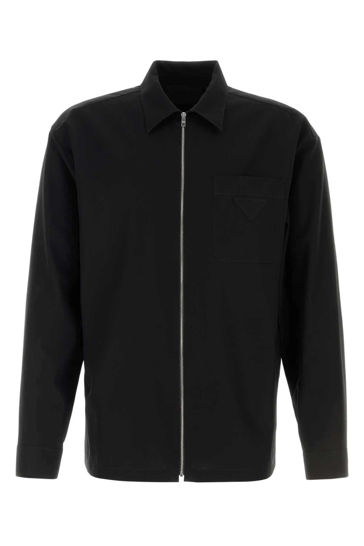 Prada Men Black Cotton Shirt
