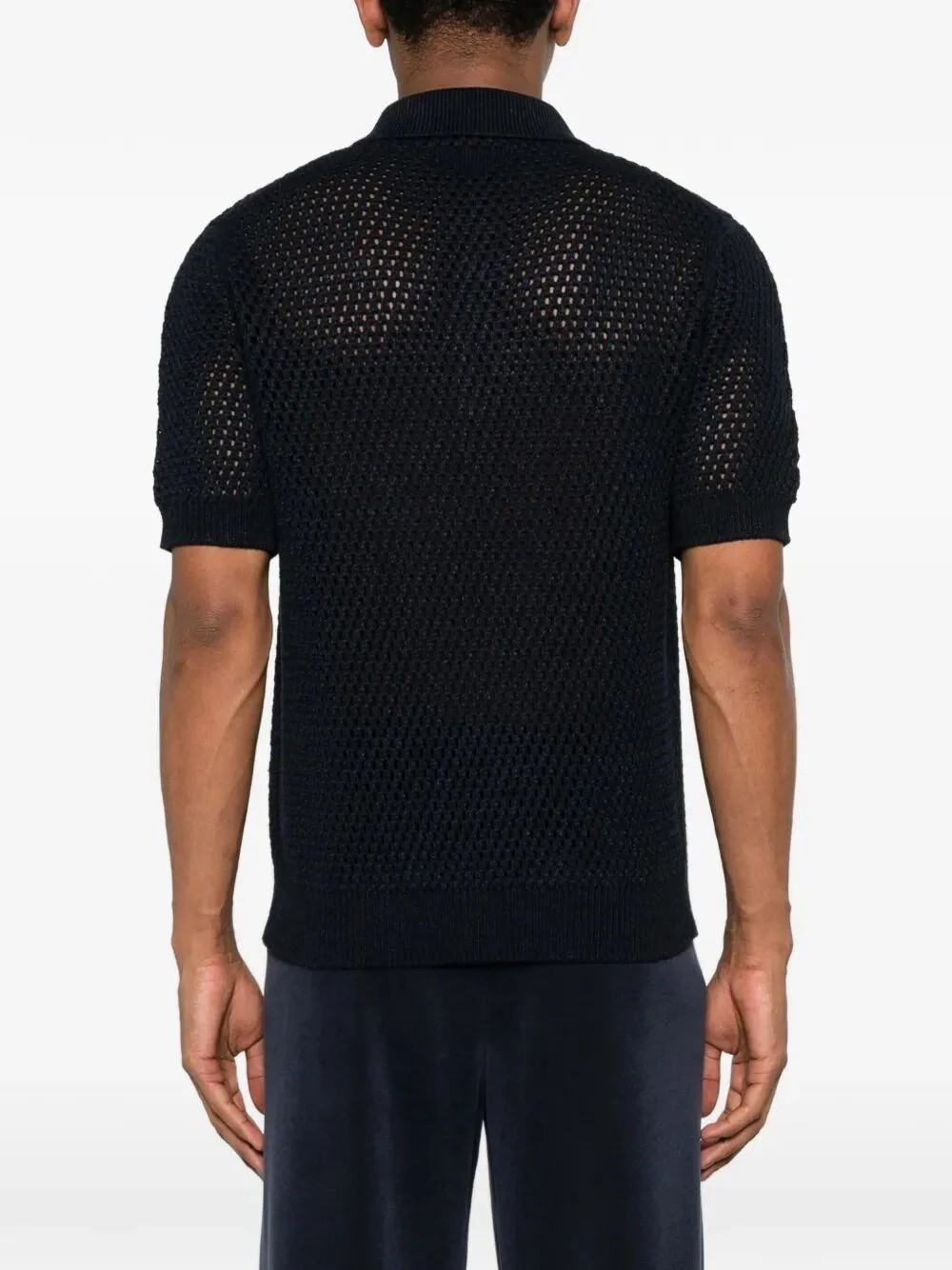 Prada Men Cotton Linen Polo Neck - Image 3
