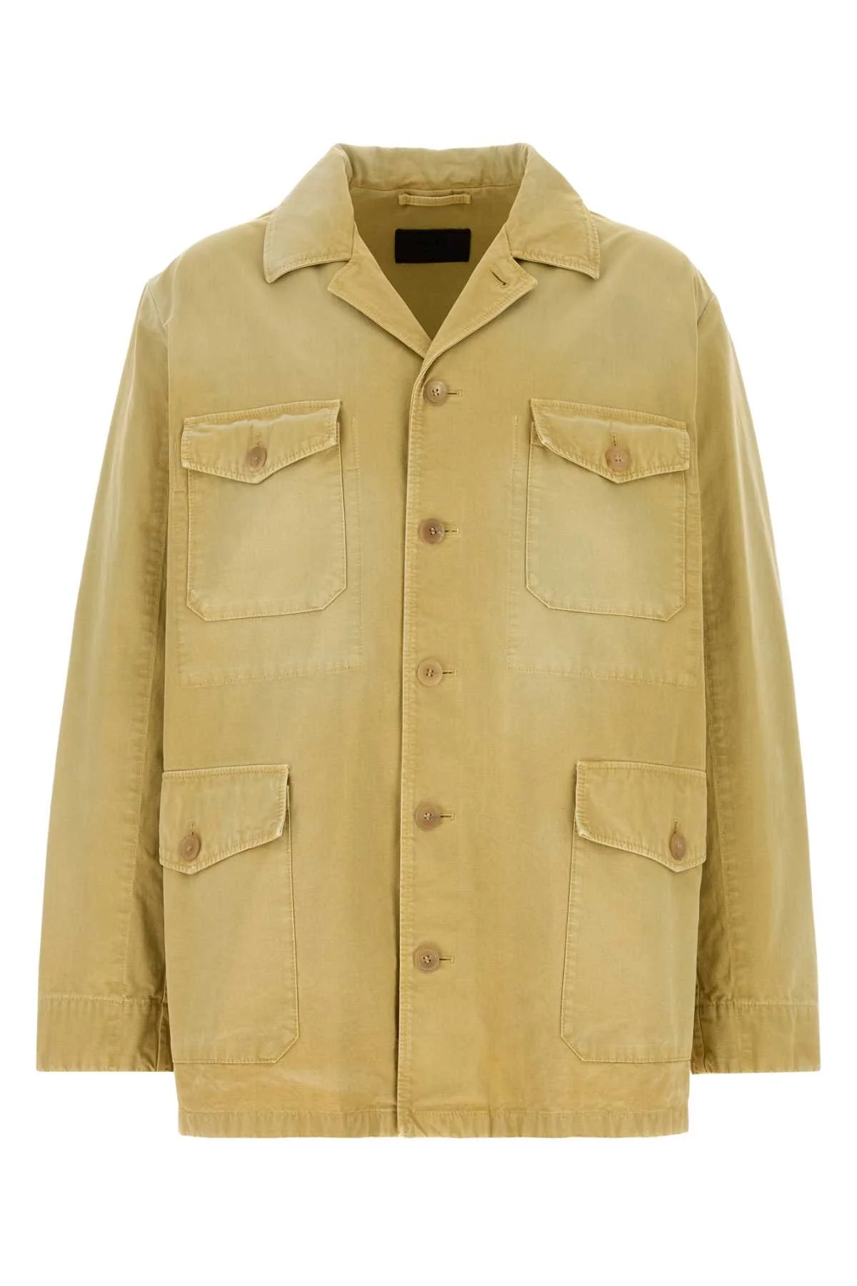Prada Men Beige Cotton Jacket