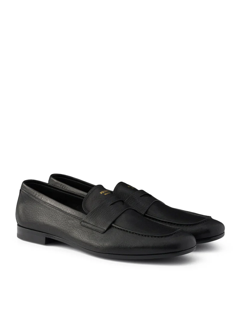 Prada Men Leather Moccasins - Image 4