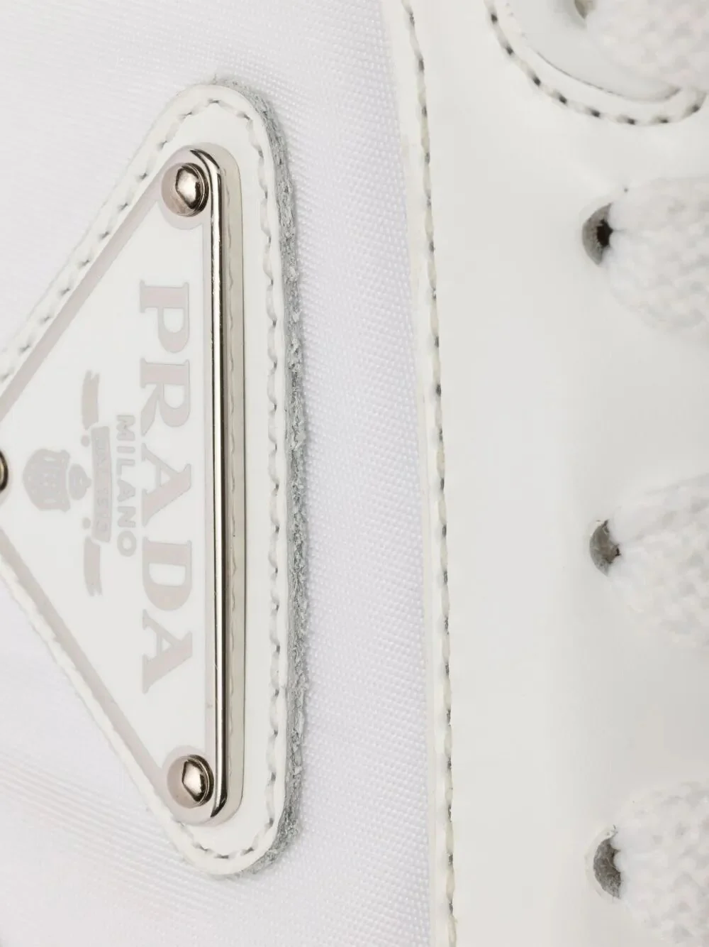 Prada Men Nylon And Leather Prax Sneakers - Image 4