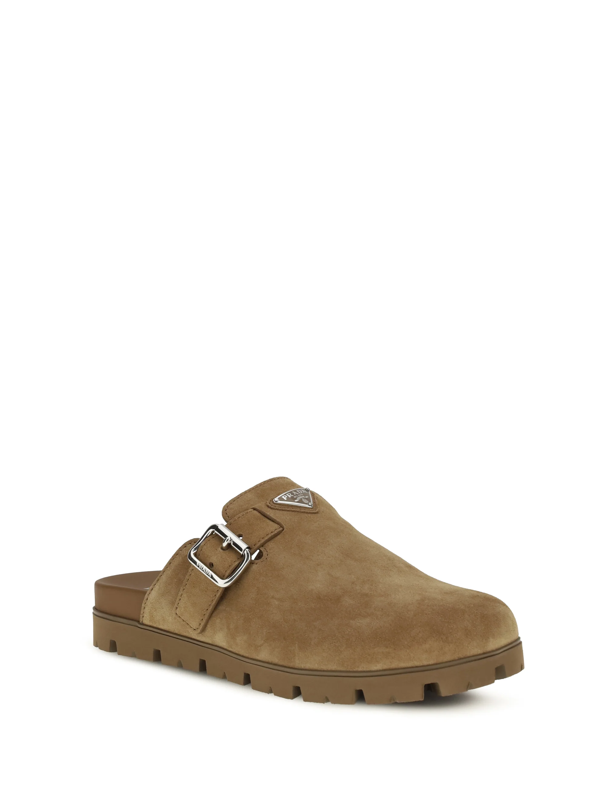 Prada Men Suede Mules - Image 2