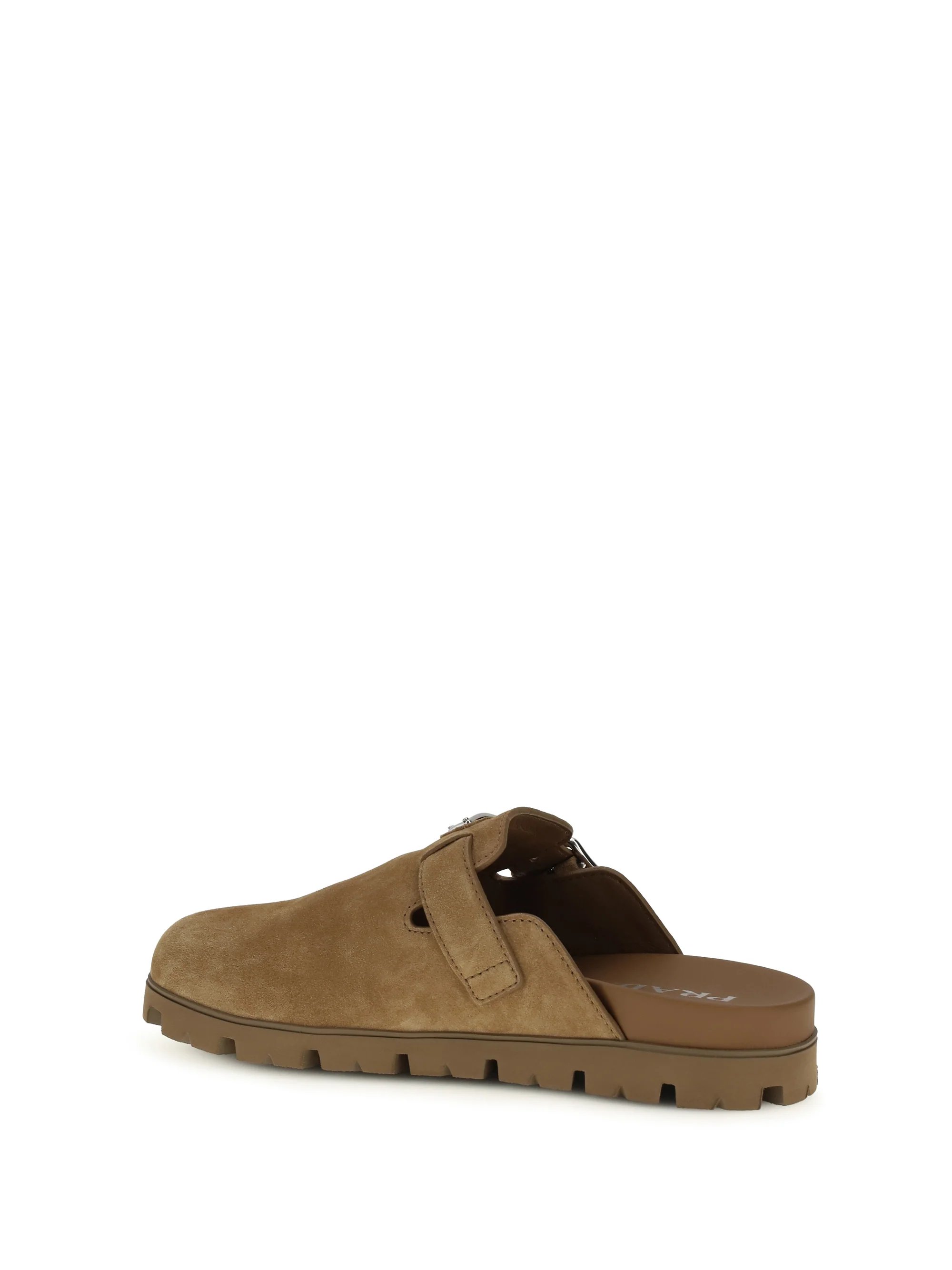 Prada Men Suede Mules - Image 3
