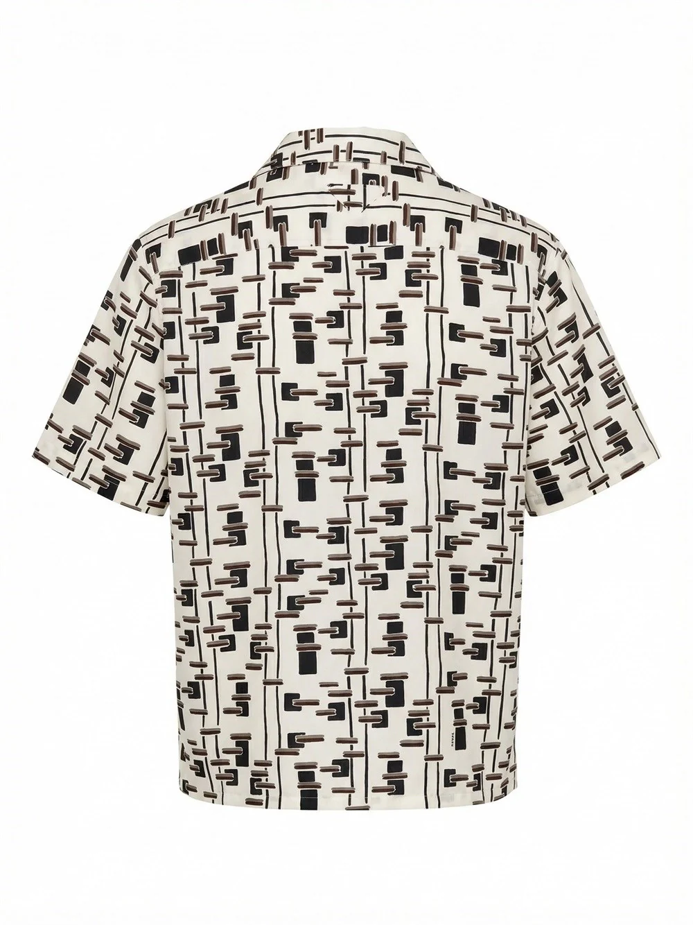 Prada Men Striped Cotton And Silk `Bowling` Shirt - Image 2
