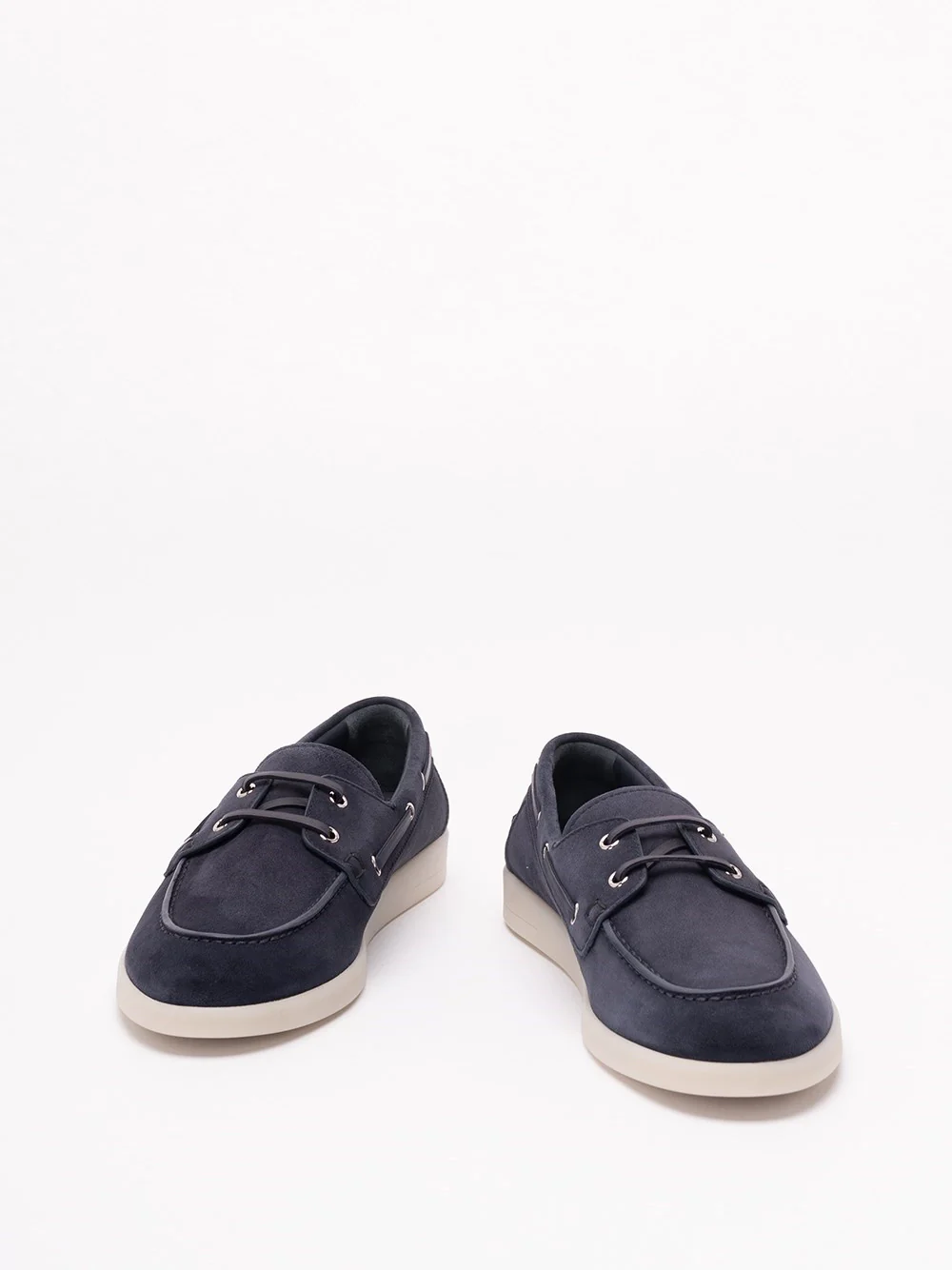 Prada Men Suede Boat Shoes - Image 2