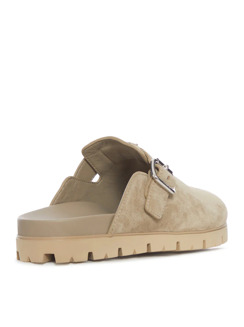 Prada Men Suede Mules - Image 3