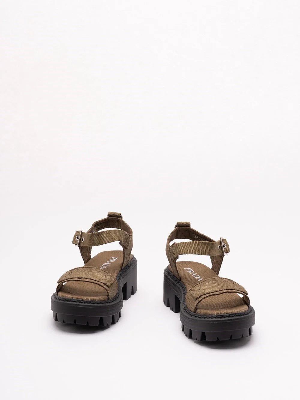 Prada Women Cotton Sandals - Image 2