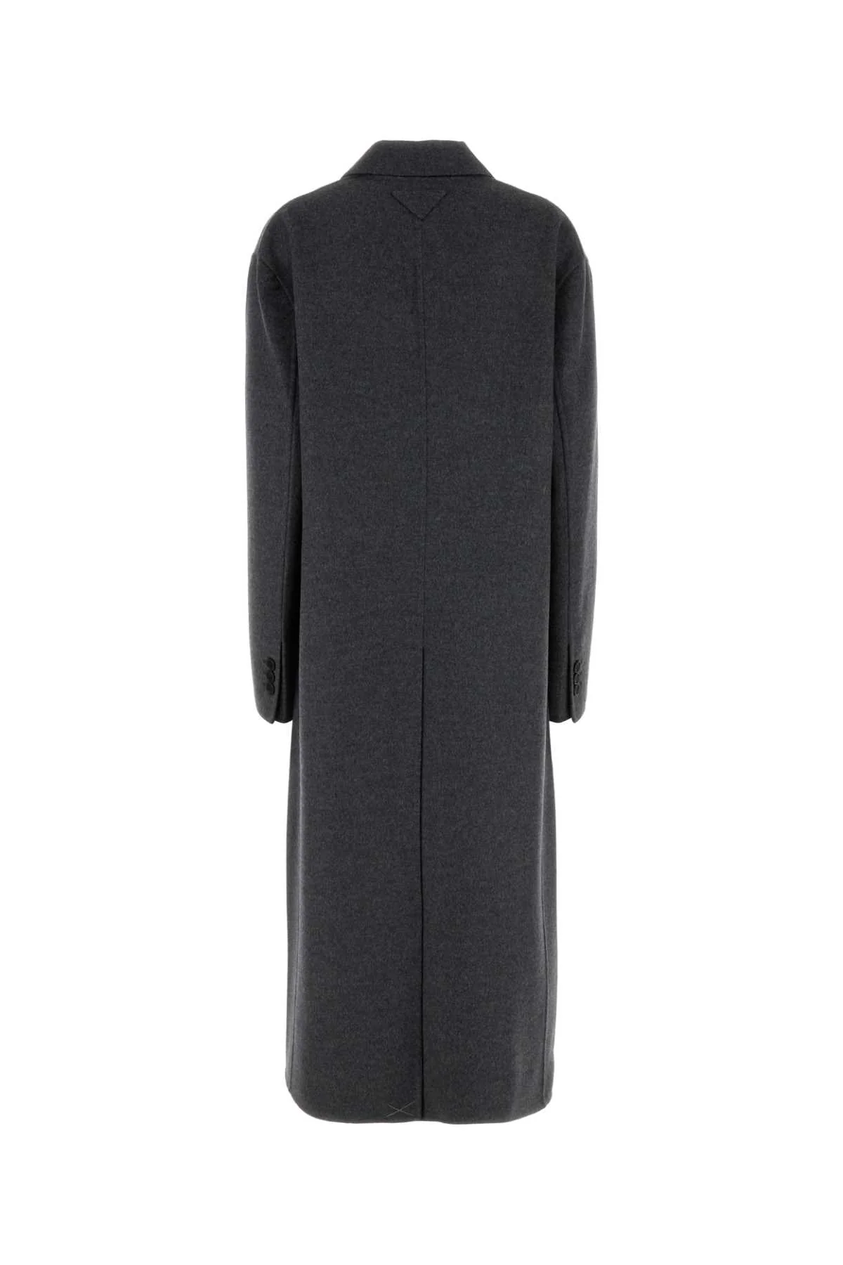 Prada Women Dark Grey Wool Blend Coat - Image 2