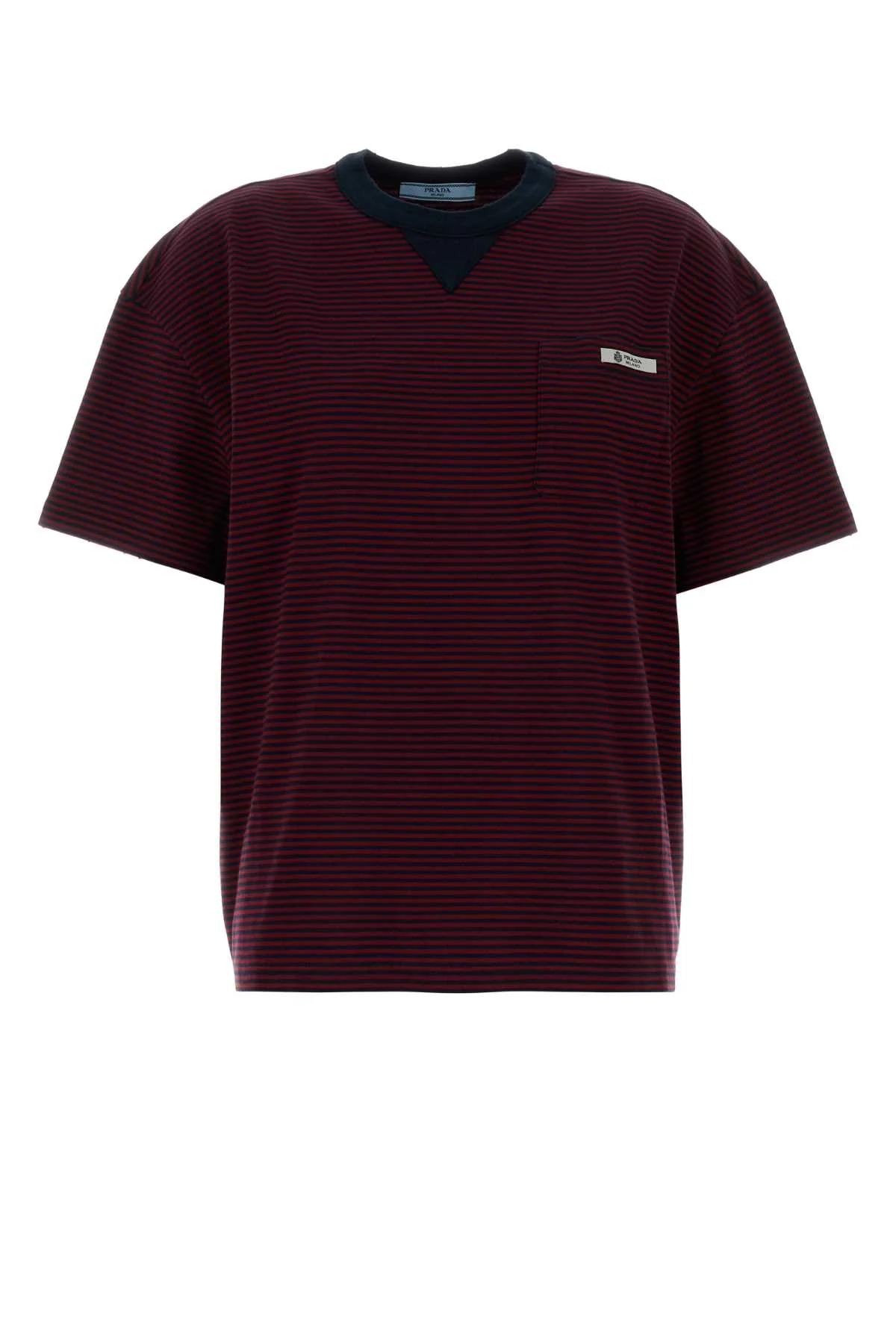 Prada Women Embroidered Cotton Oversize T-Shirt