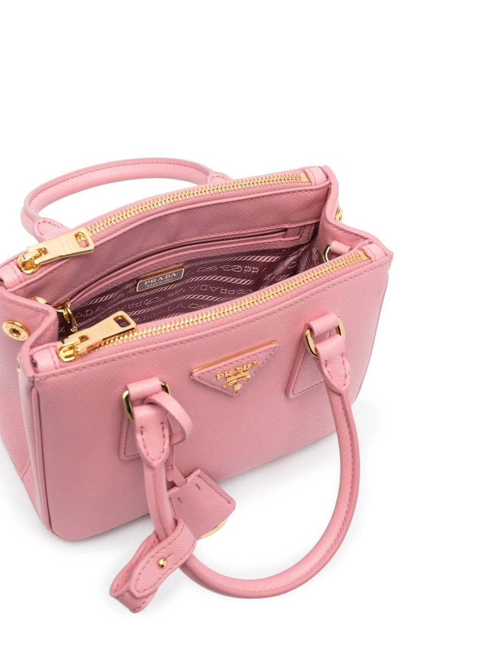 Prada Women Galleria Saffiano Leather Mini Bag - Image 4