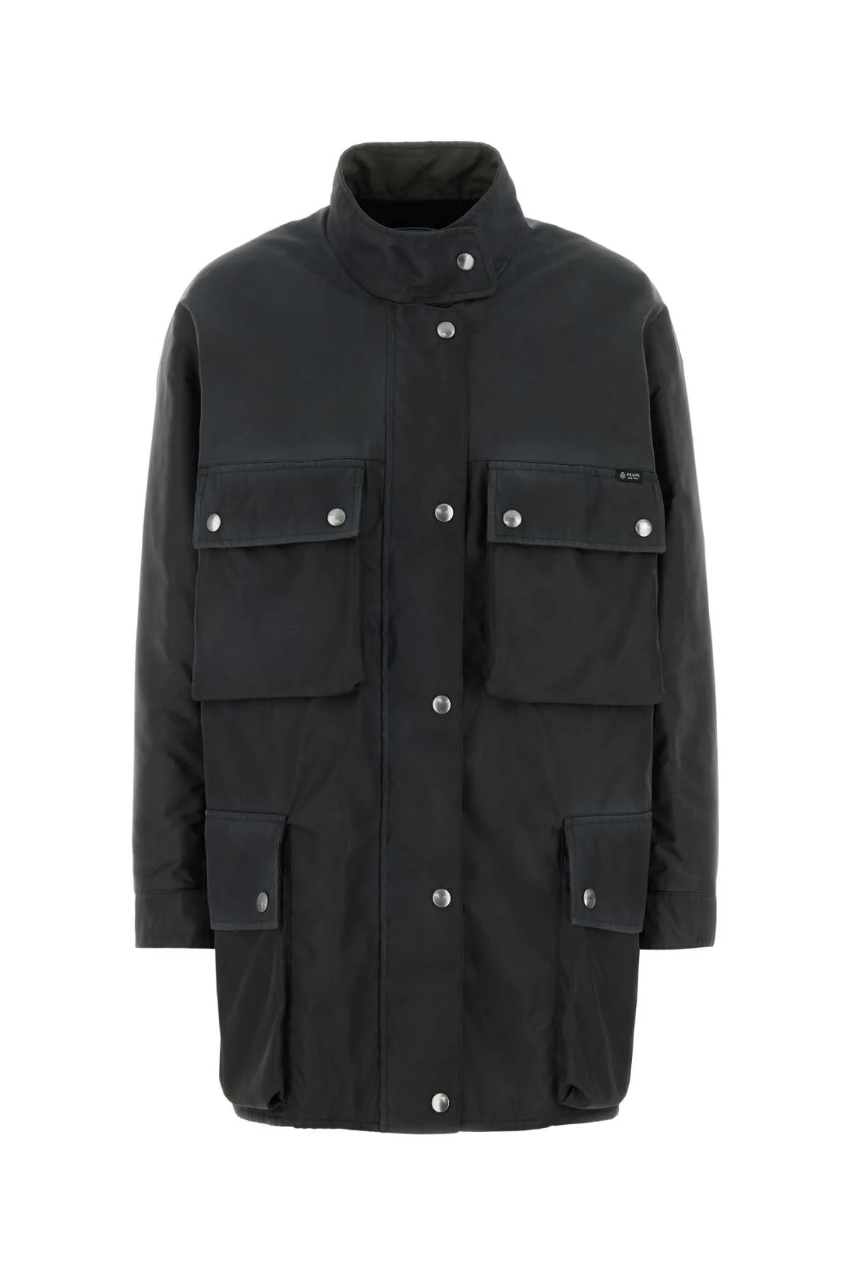 Prada Women Charcoal Re-Nylon Jacket