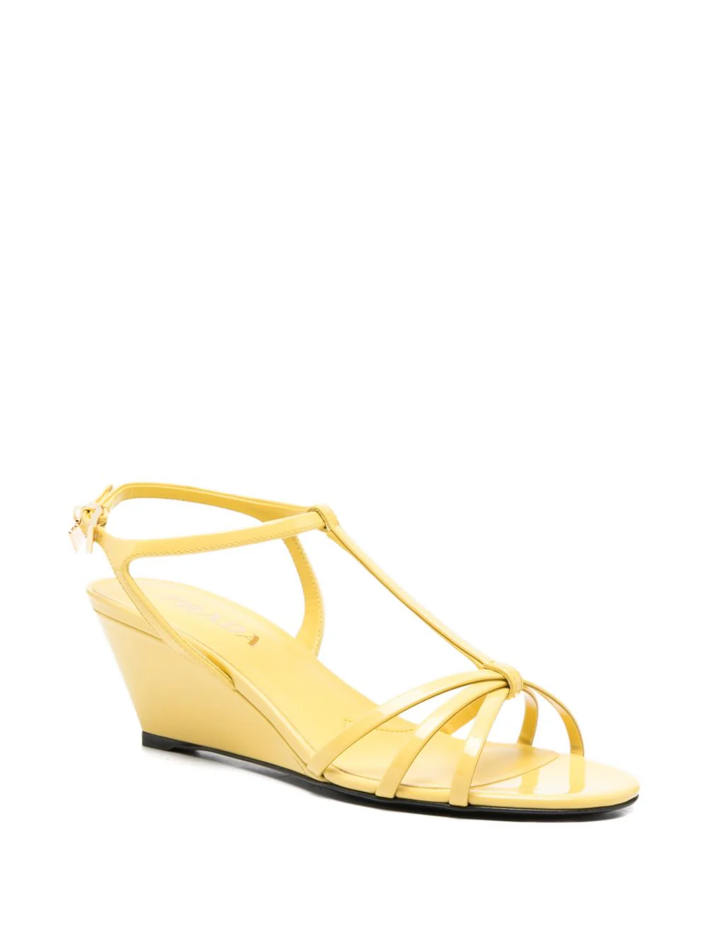 Prada Women Leather Heel Sandals - Image 3