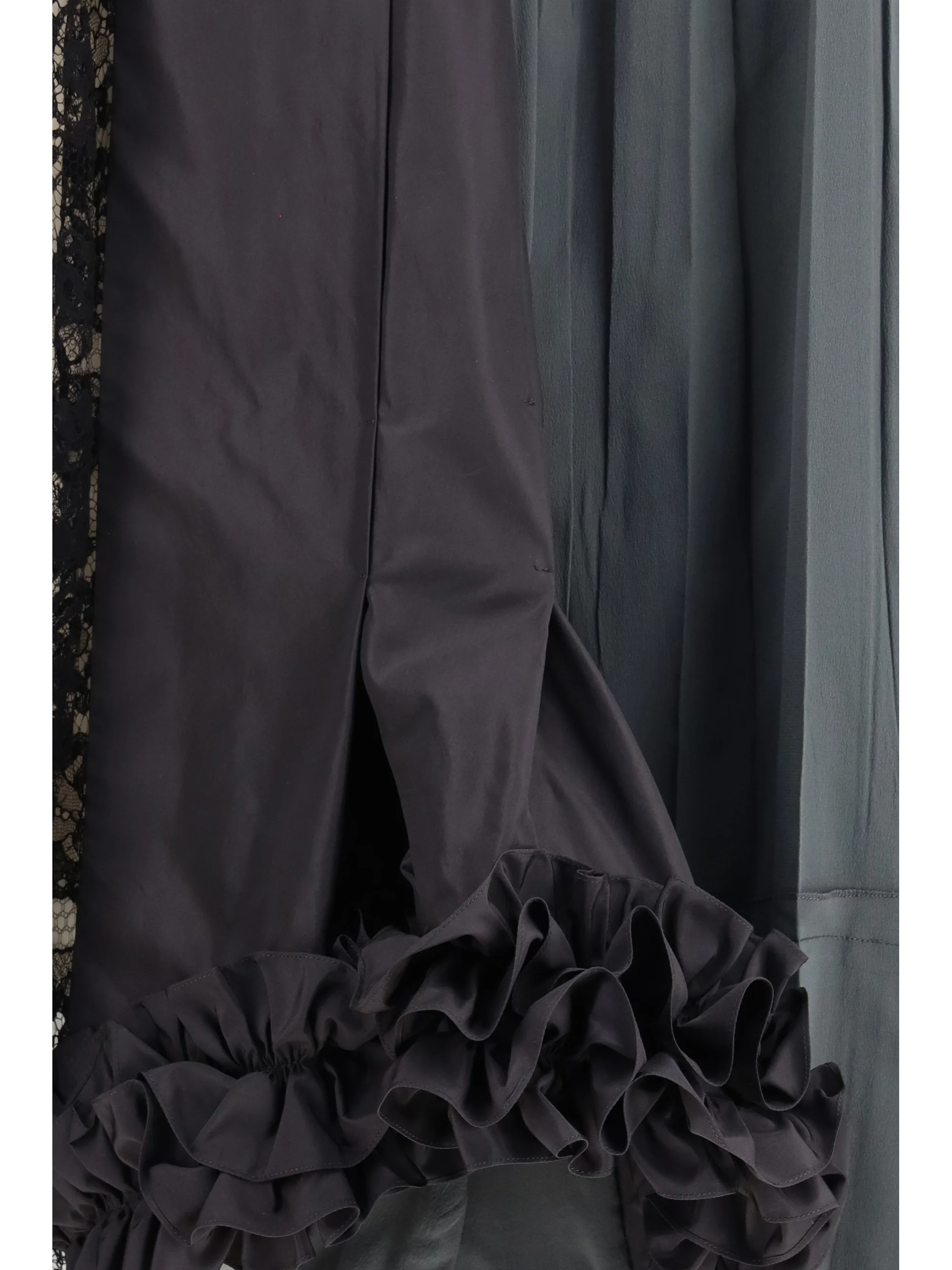 Prada Women Patchwork Midi Skirt With Panel Construction - Image 3