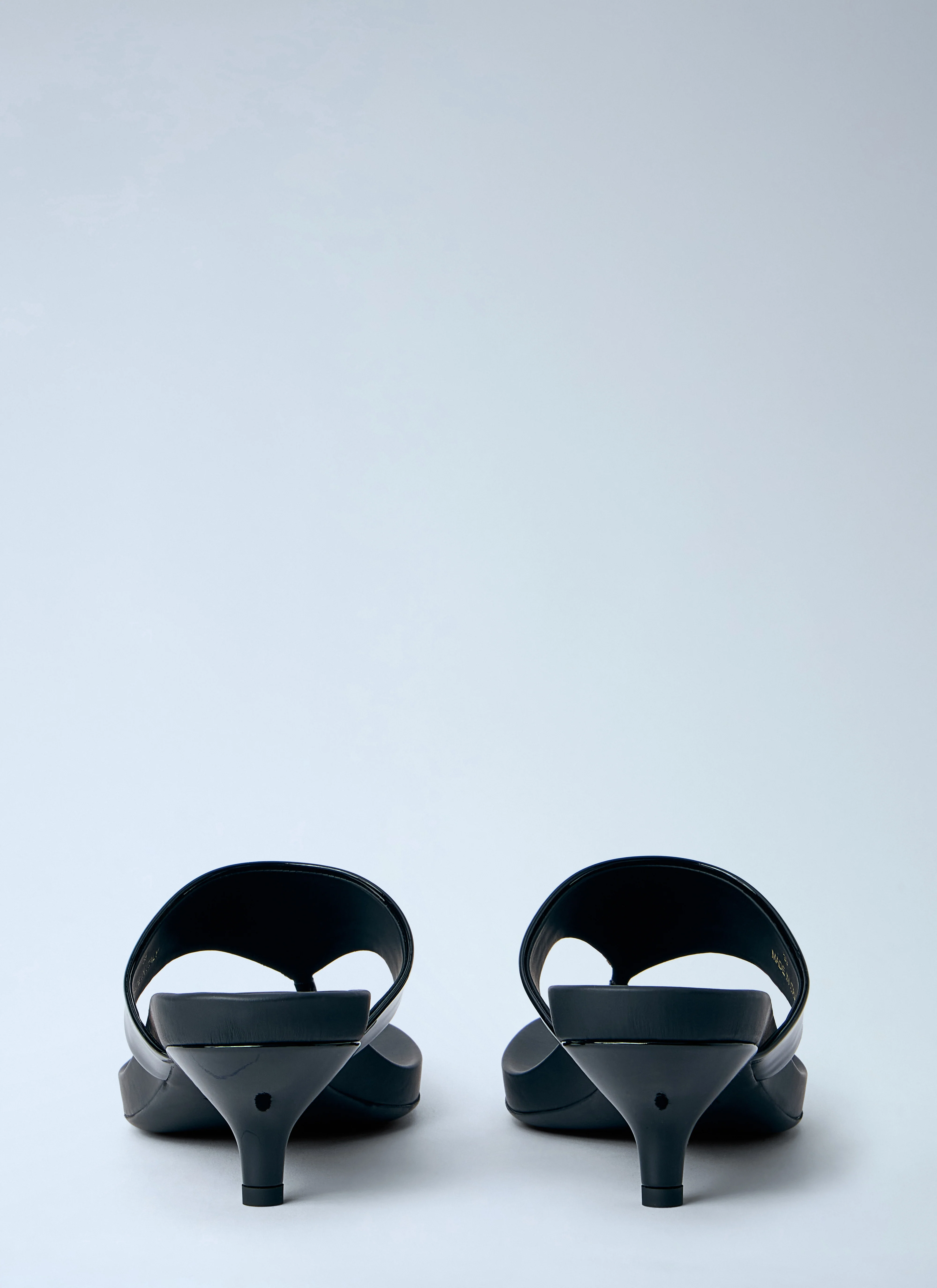 Prada Women Patent Leather Thong Sandals - Image 5