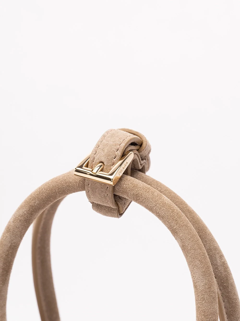Prada Women `Prada Bonnie` Mini Suede Handbag - Image 6