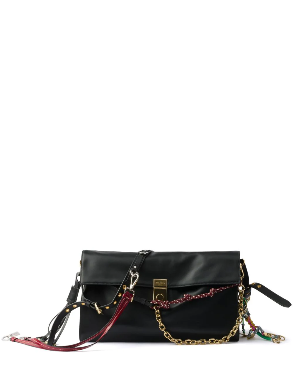Prada Women Prada Soft Sound Large Leather Shoulder Bag