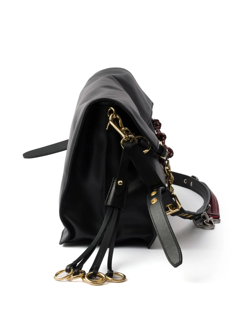 Prada Women Prada Soft Sound Large Leather Shoulder Bag - Image 5