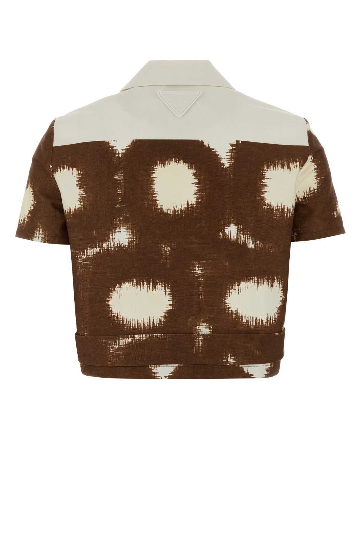 Prada Women Printed Cotton Shirt - Image 2